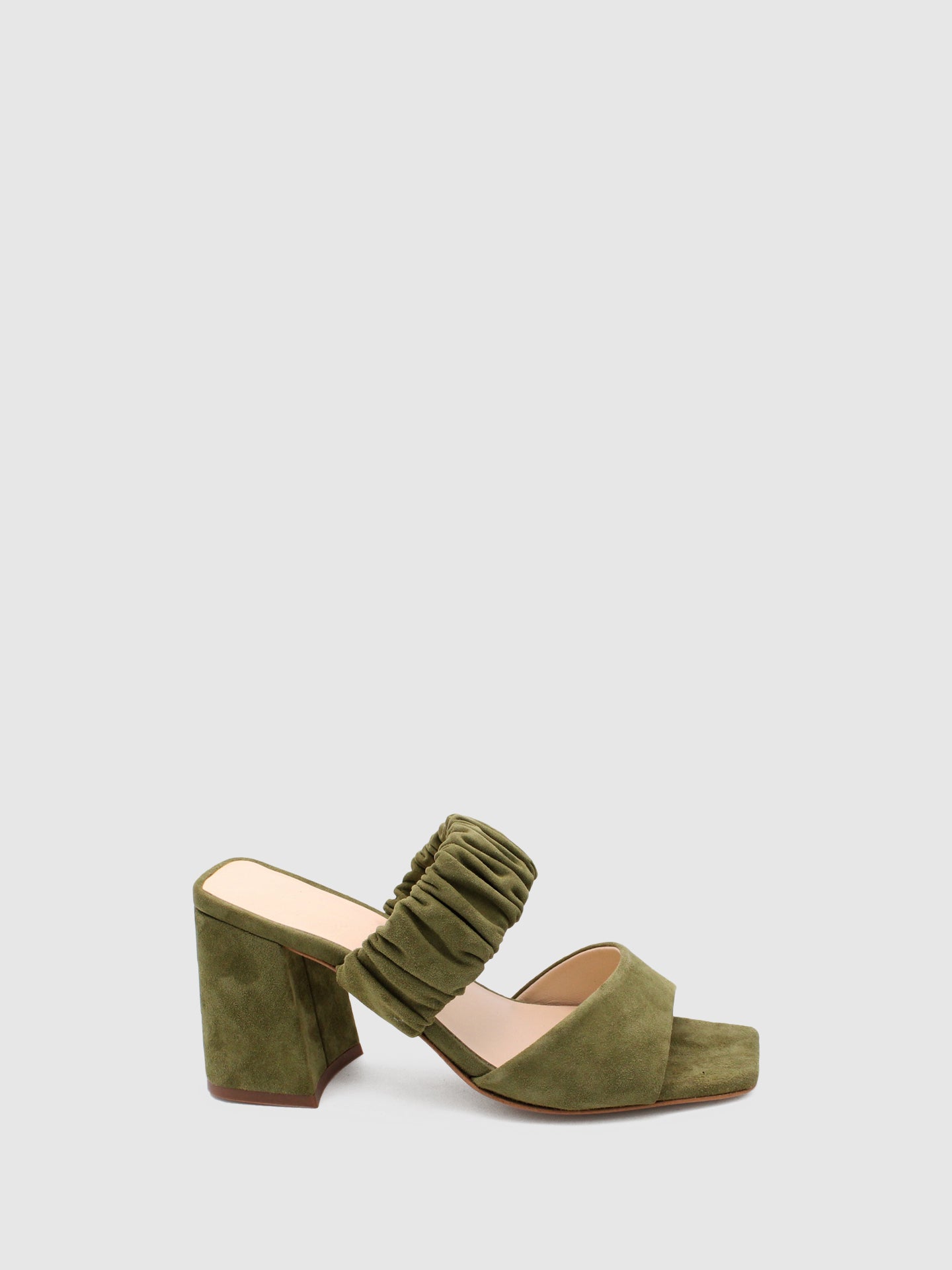 JJ Heitor Khaki Heel Sandals