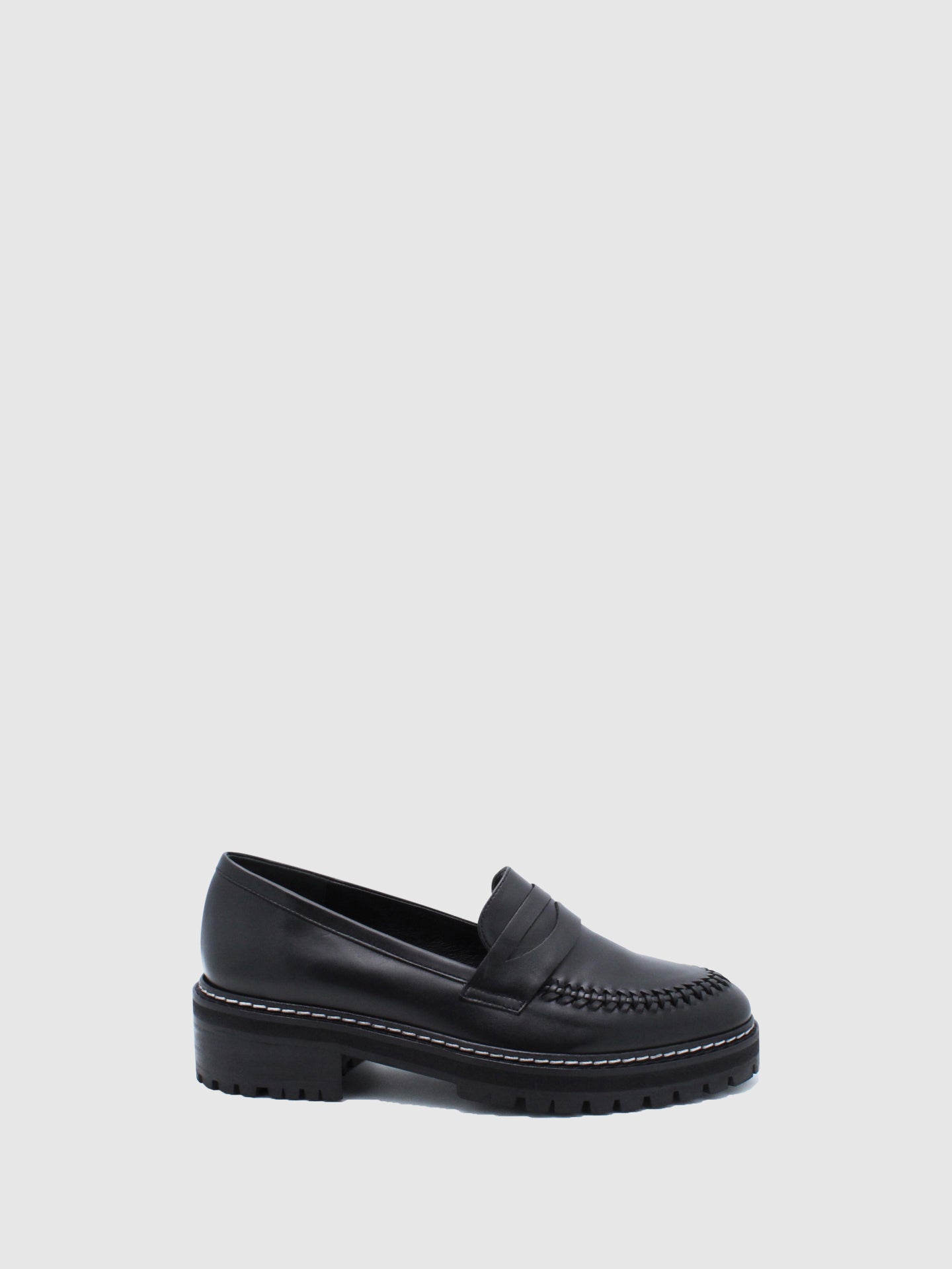 JJ Heitor Black Oxford Loafers