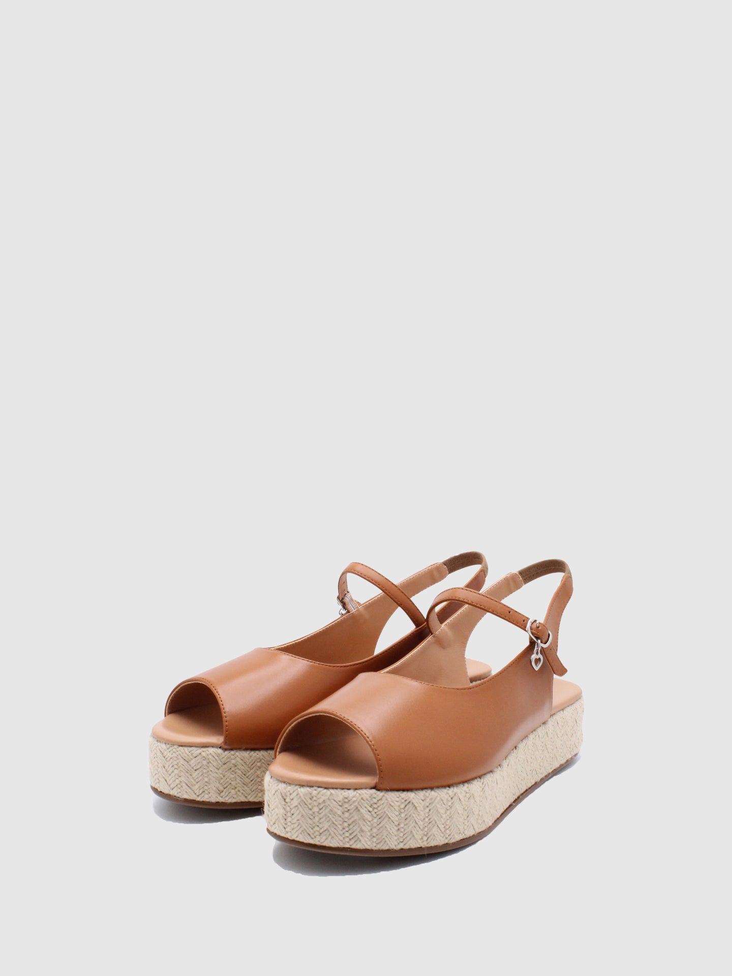 JJ Heitor Platform Sandals Impact Camel