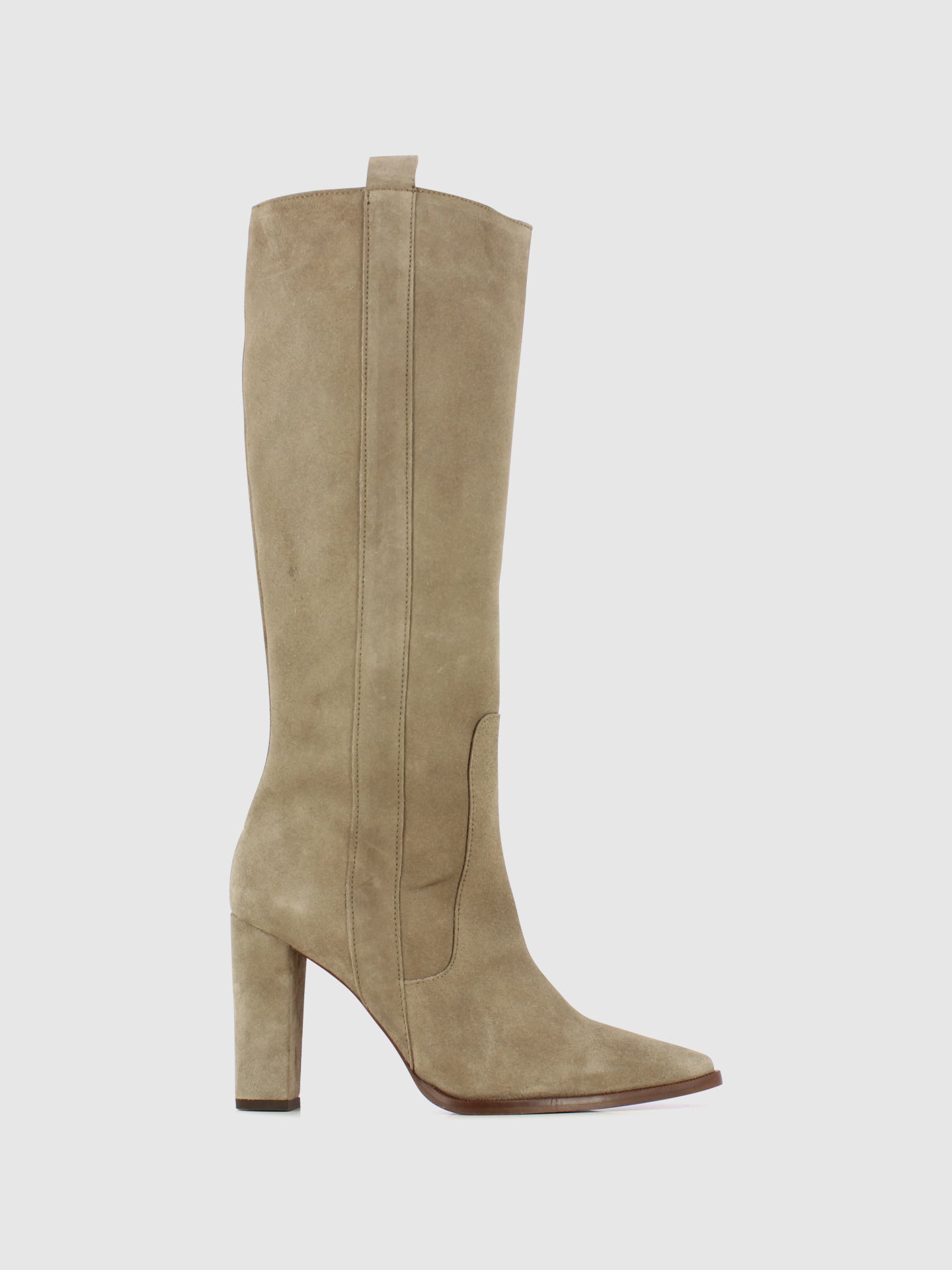 Foreva Taupe Zip Up Boots