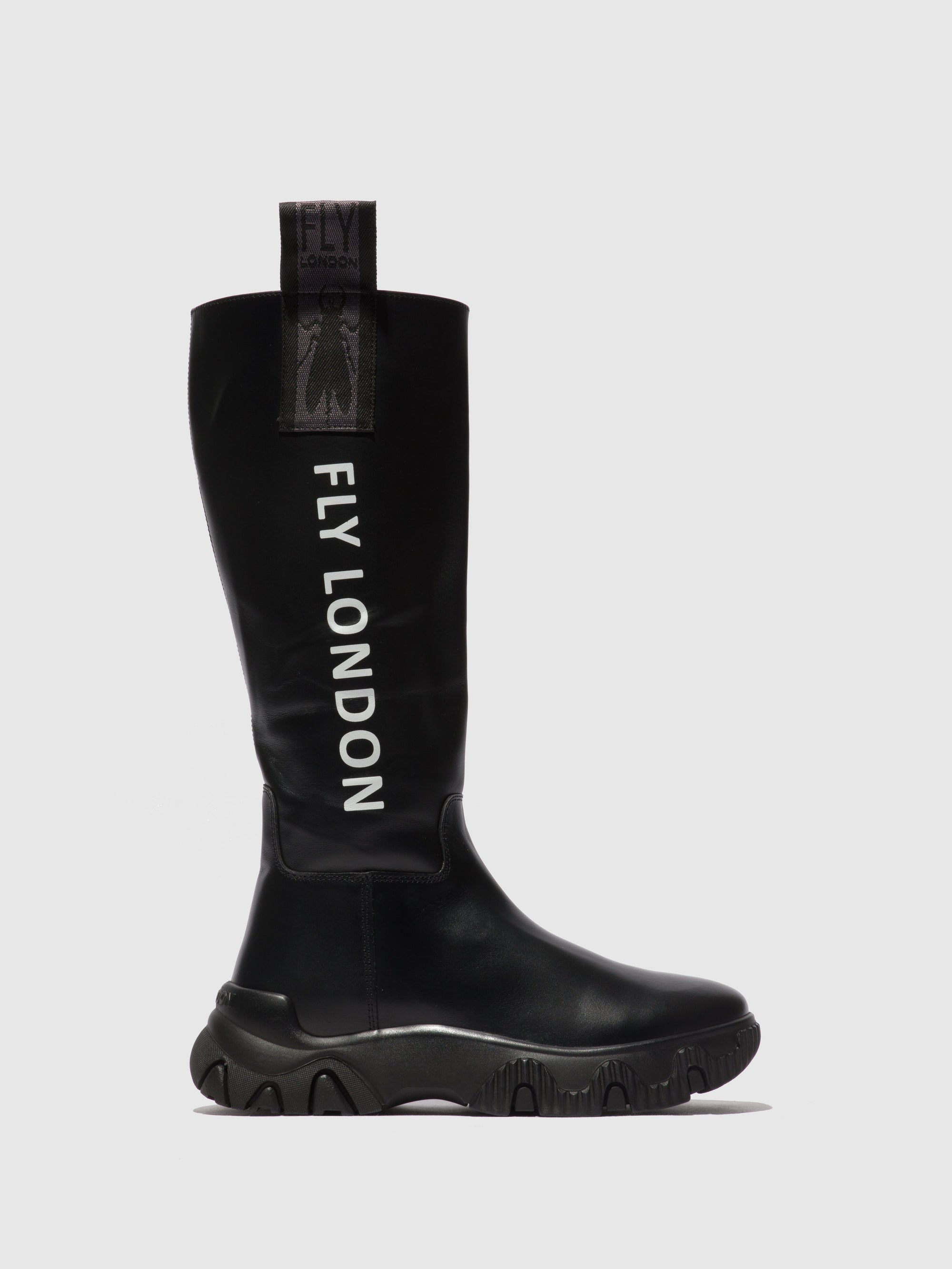 Fly London Zip Up Boots FEBE886FLY TUNDER BLACK