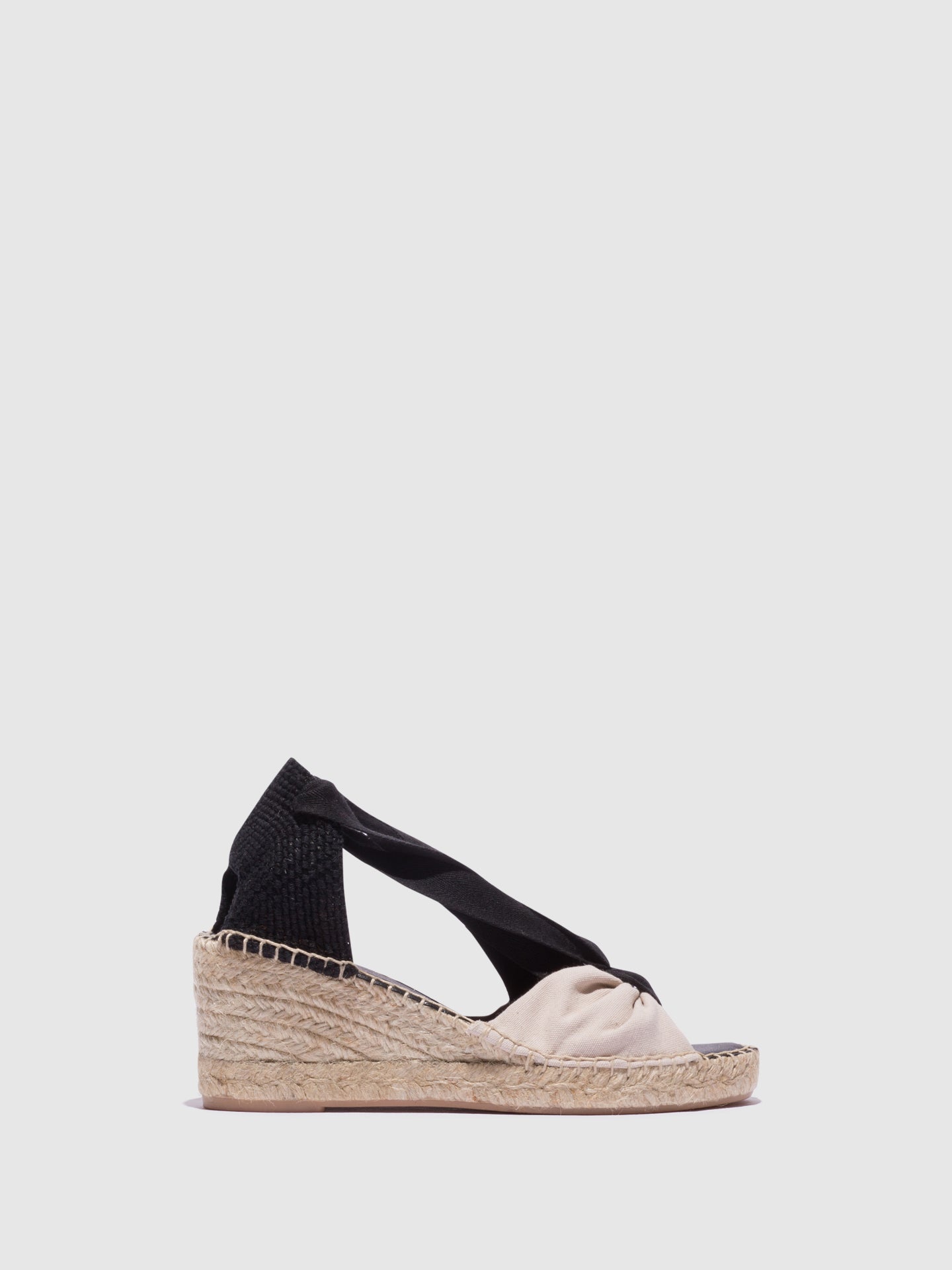 Foreva Black Wedge Espadrilles