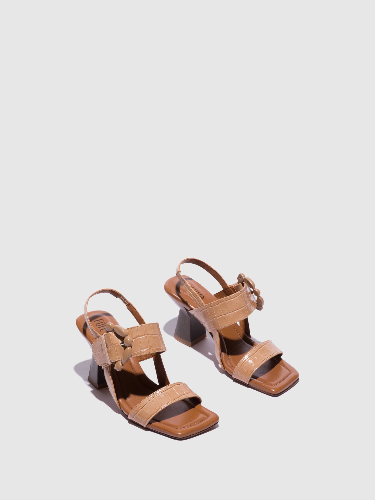 Foreva Beige Appliqués Sandals