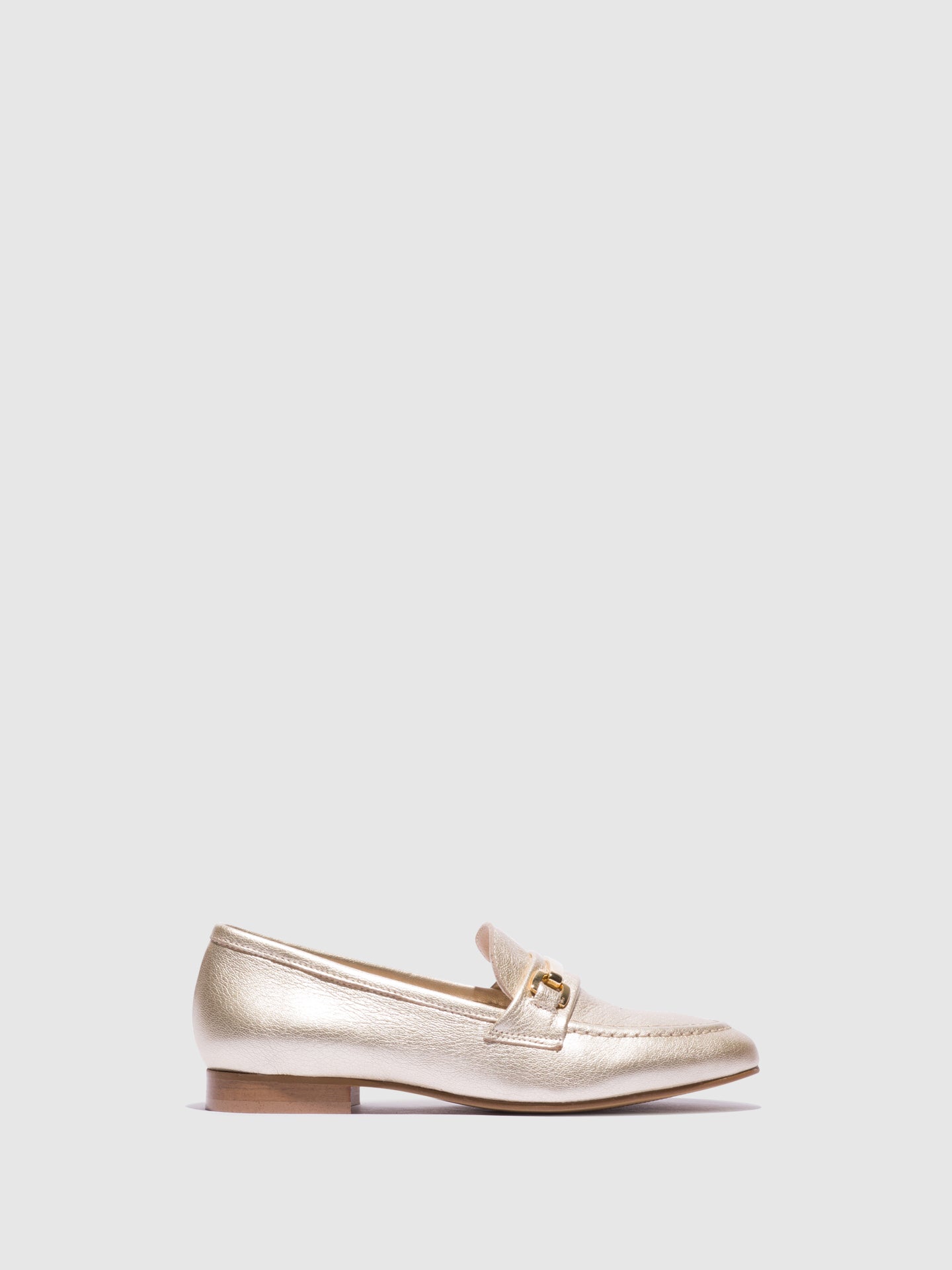 Foreva Gold Metallic Detail Loafers