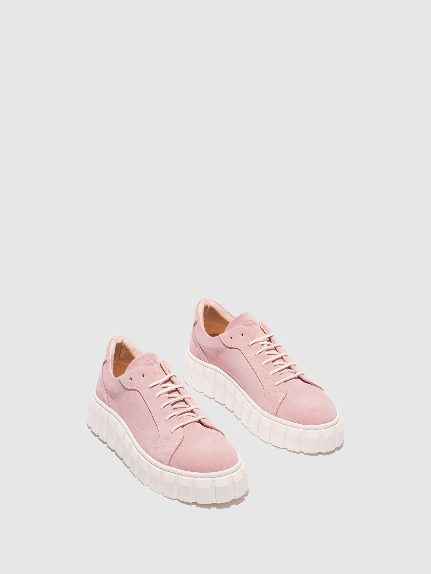 Fungi Pink Lace-up Trainers