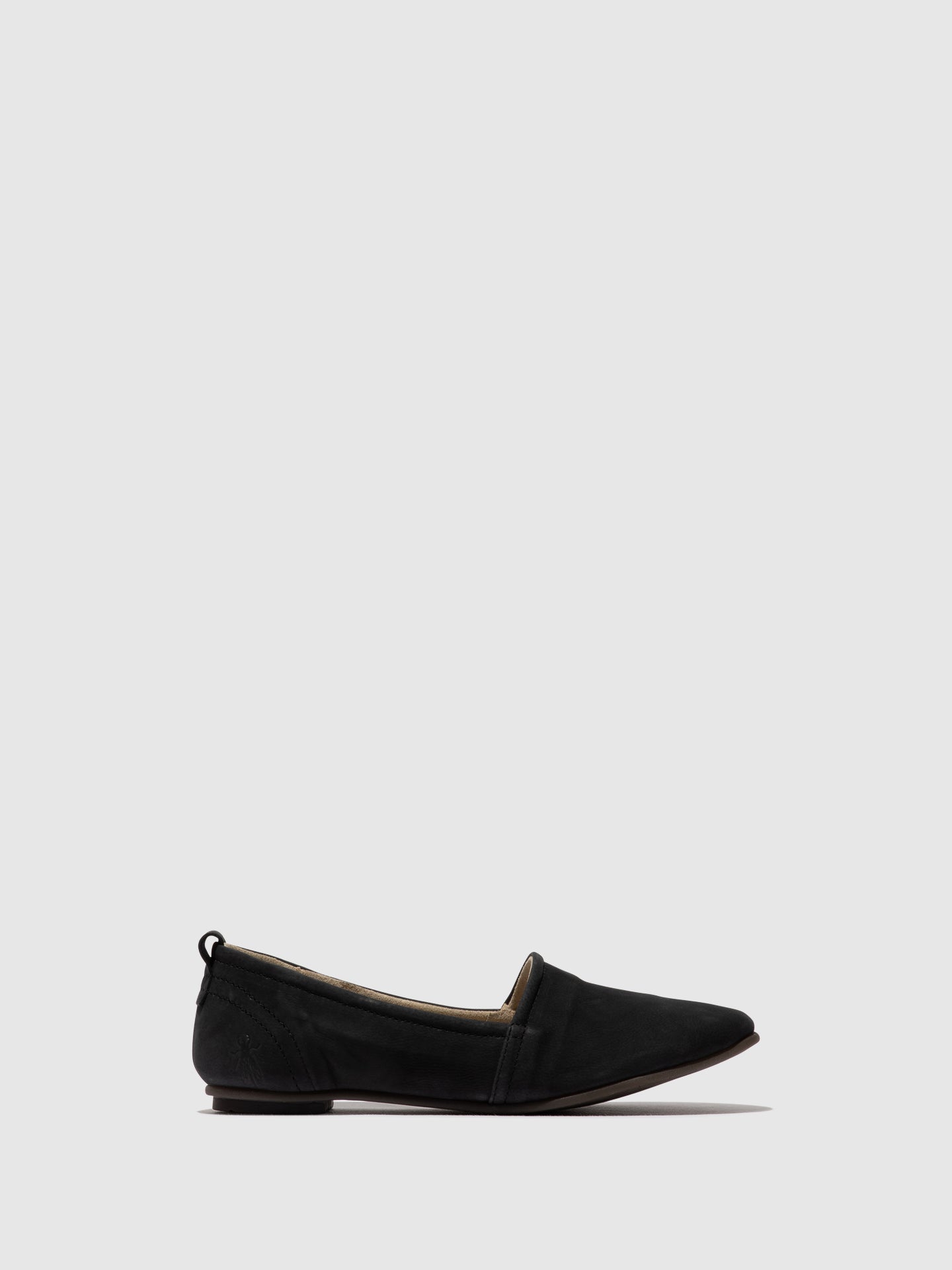 Fly London Black Round Toe Ballerinas