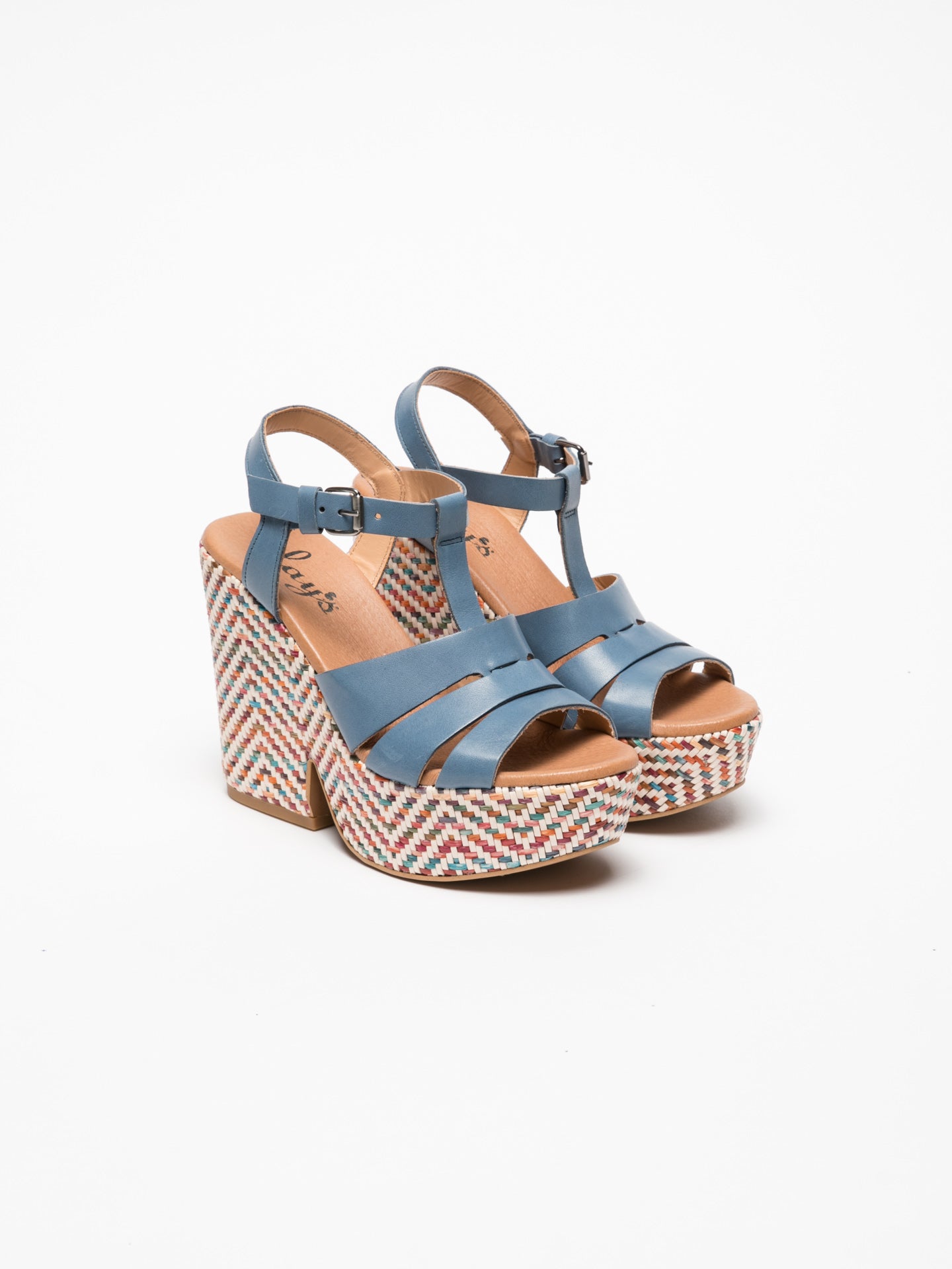 Clay's Blue Platform Sandals