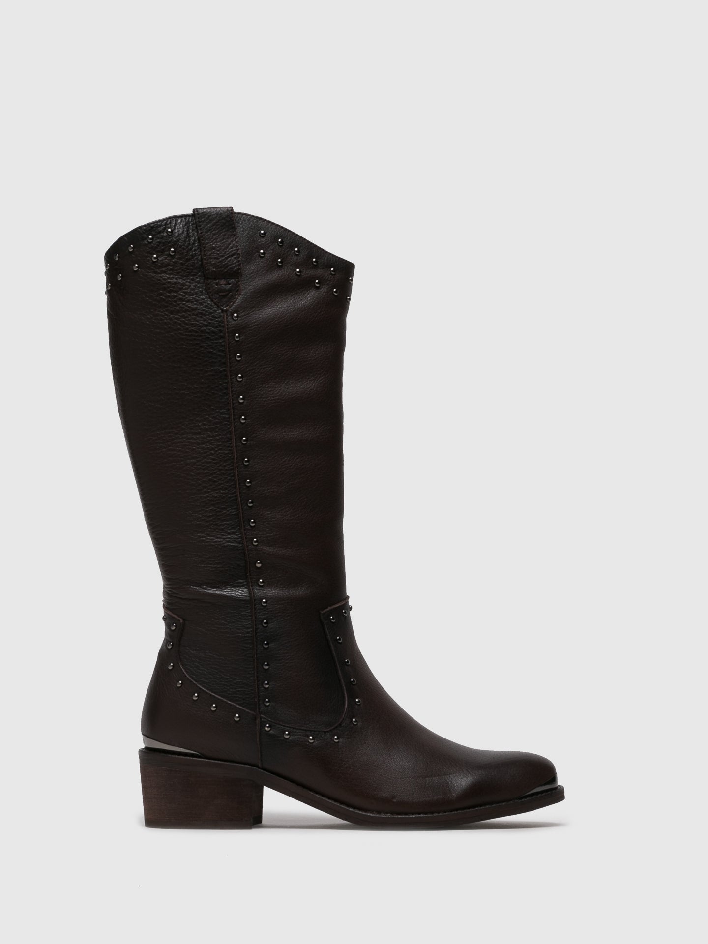 Carmela Brown Knee-High Boots