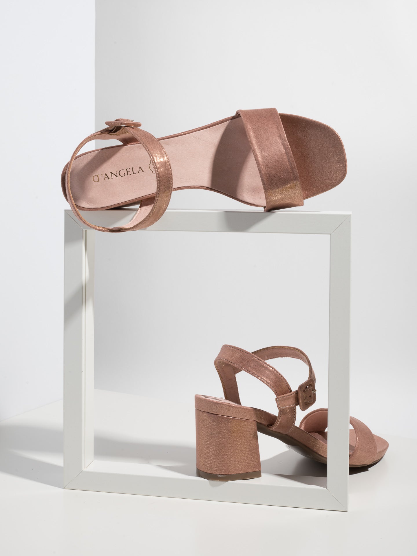 D'Angela RoseGold Buckle Sandals