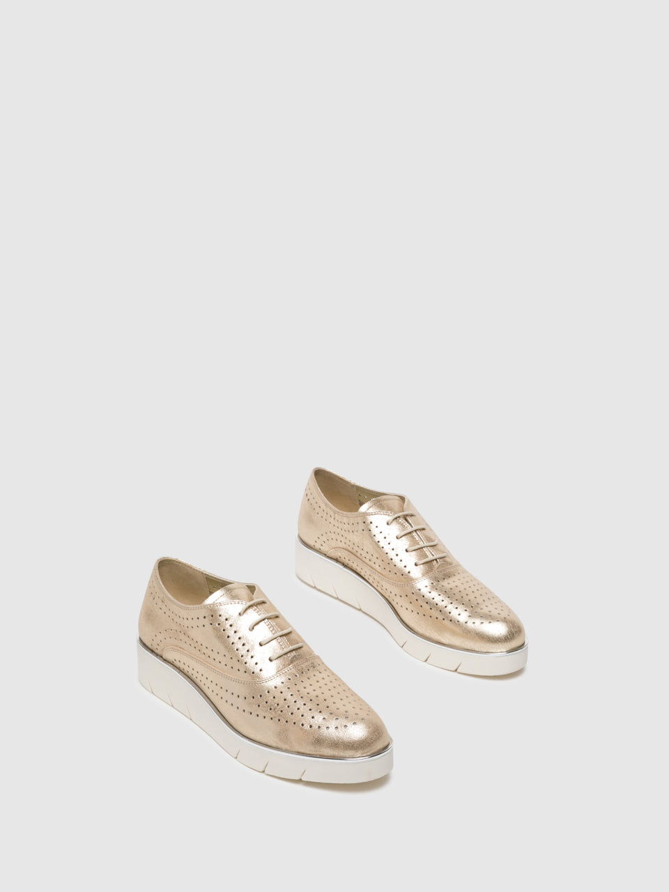 The Flexx Gold Lace-up Shoes