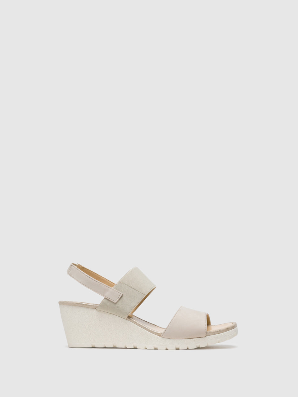 The Flexx Beige Wedge Sandals