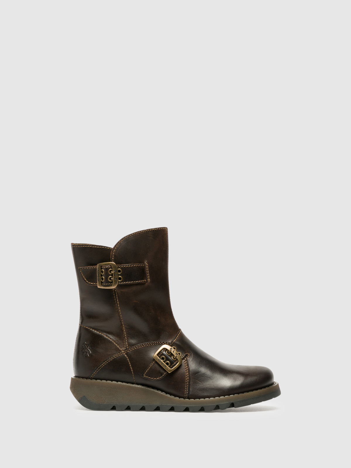 Fly London Brown Zip Up Ankle Boots