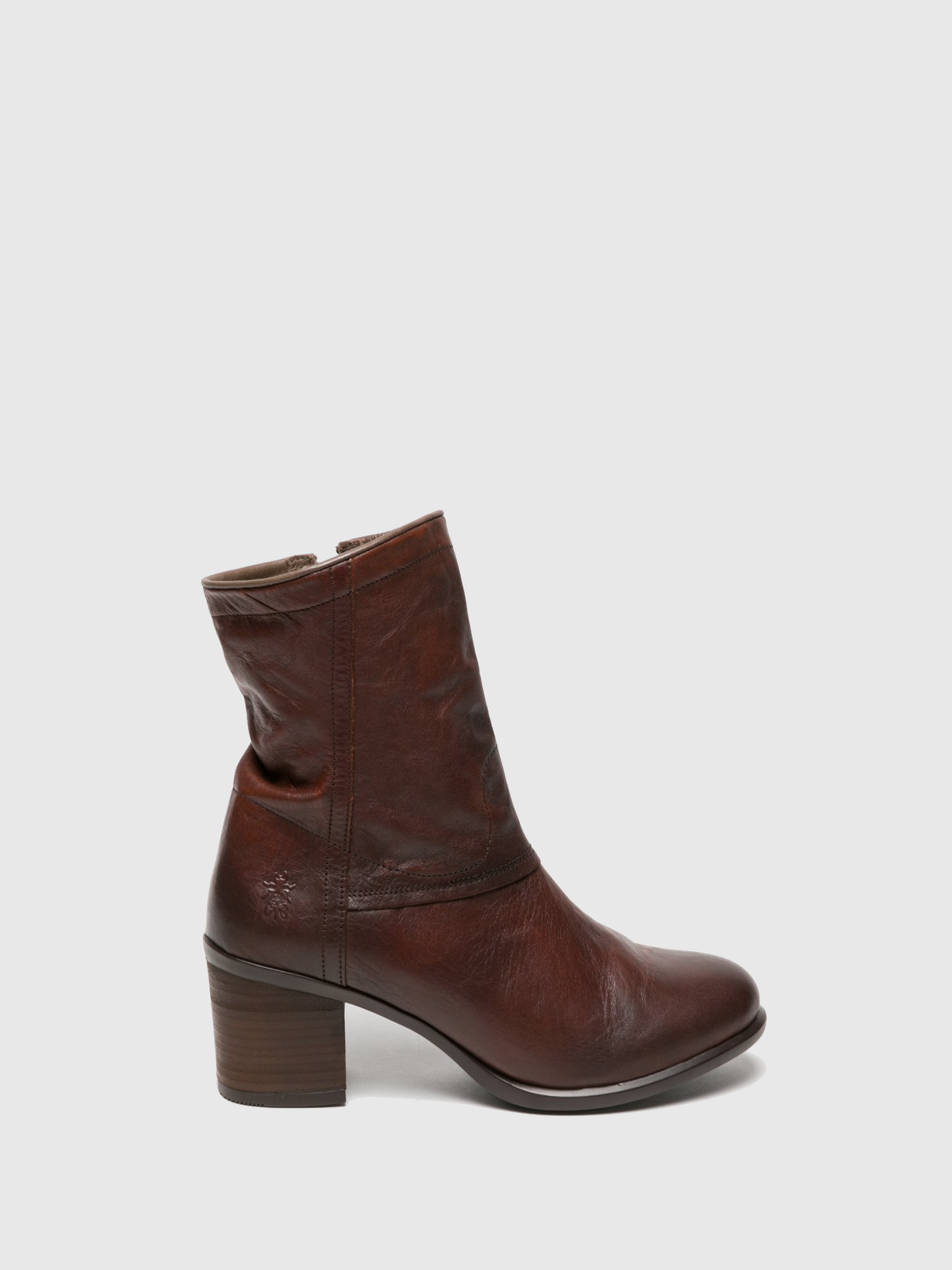 Fly London SaddleBrown Zip Up Ankle Boots