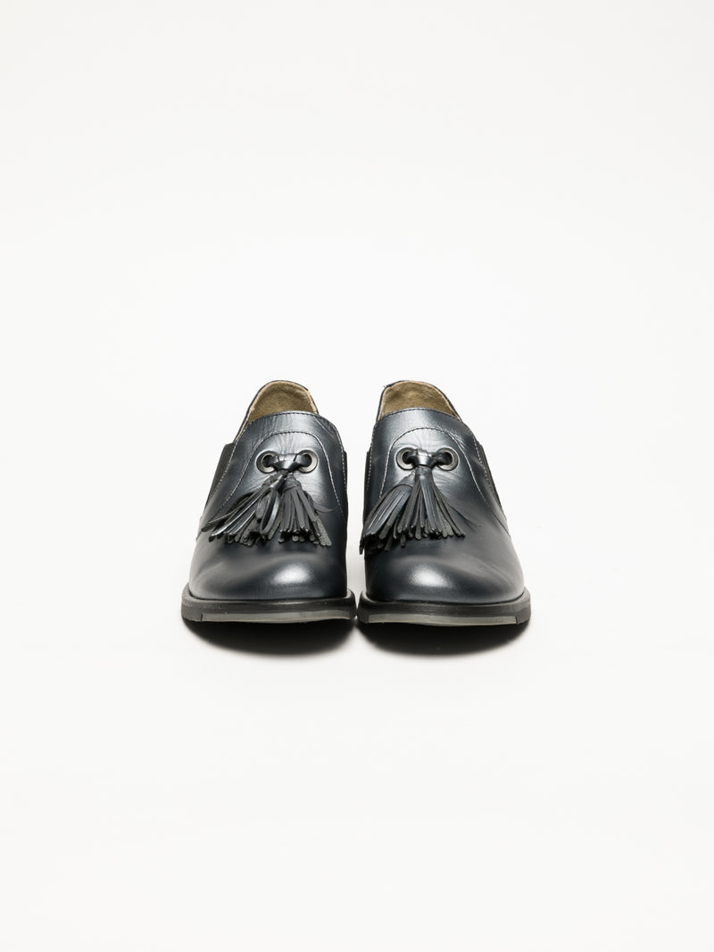 Fly London Gray Round Toe Shoes