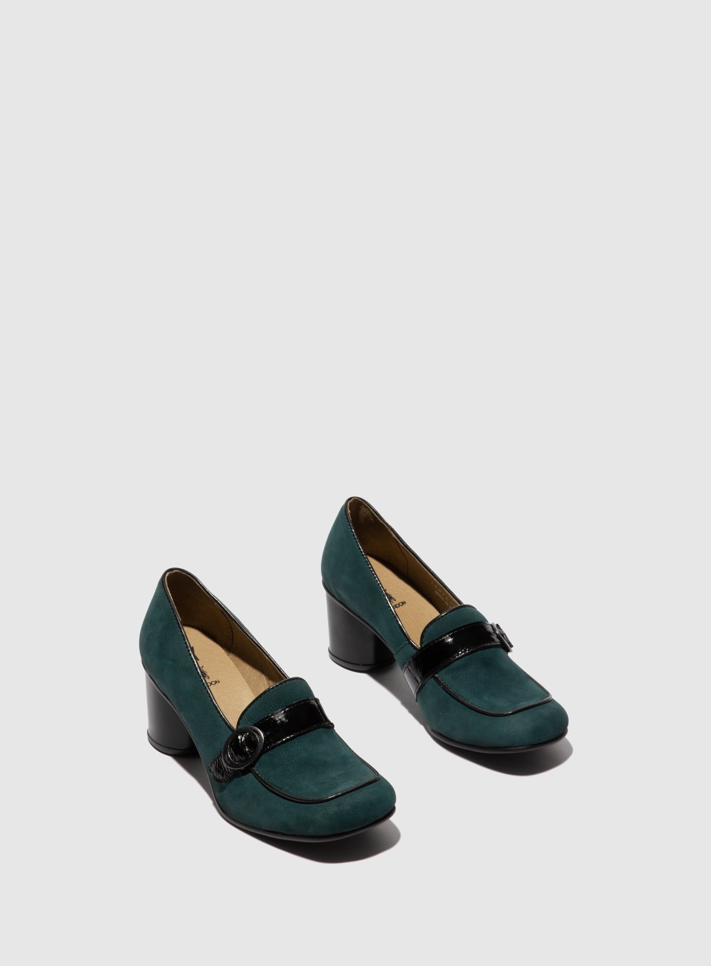 Fly London Slip-on Shoes SUKE764FLY CUPIDO/LUXOR  TEAL/BLACK