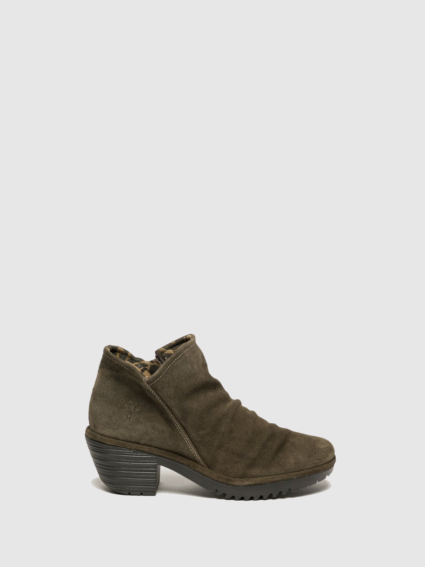 Fly London DarkGreen Zip Up Ankle Boots