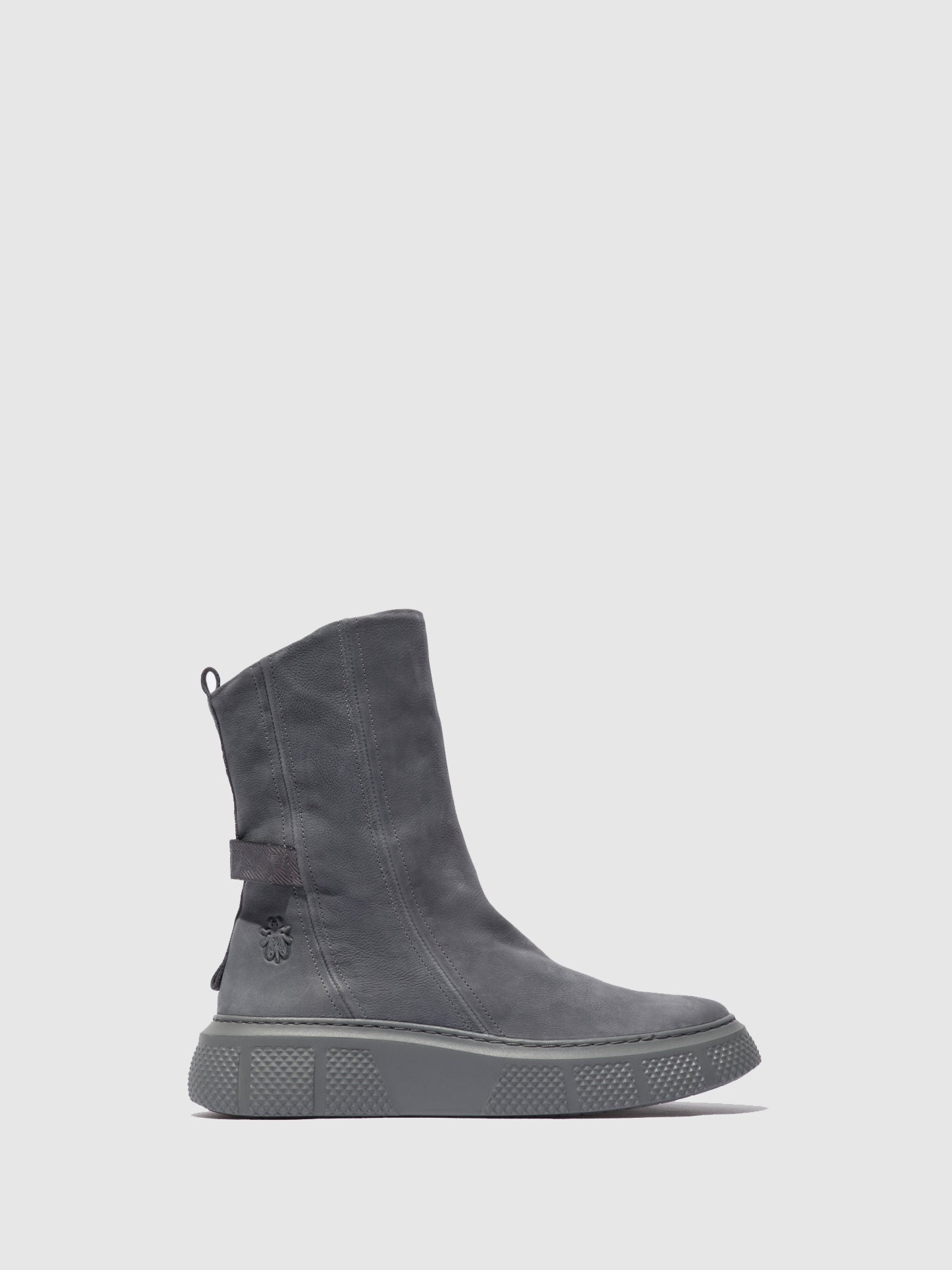 Fly London Zip Up Boots ESEN485FLY SORANO BLUE GREY