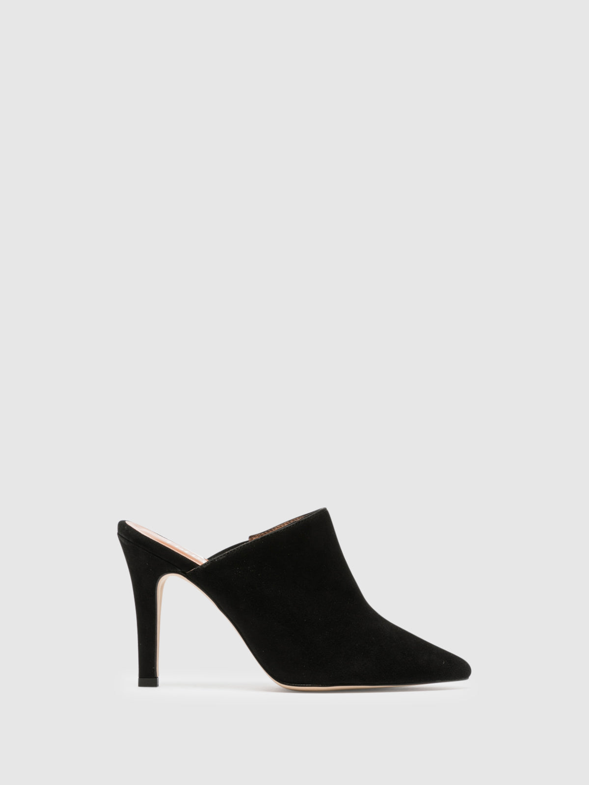 Foreva Black Pointed Toe Mules