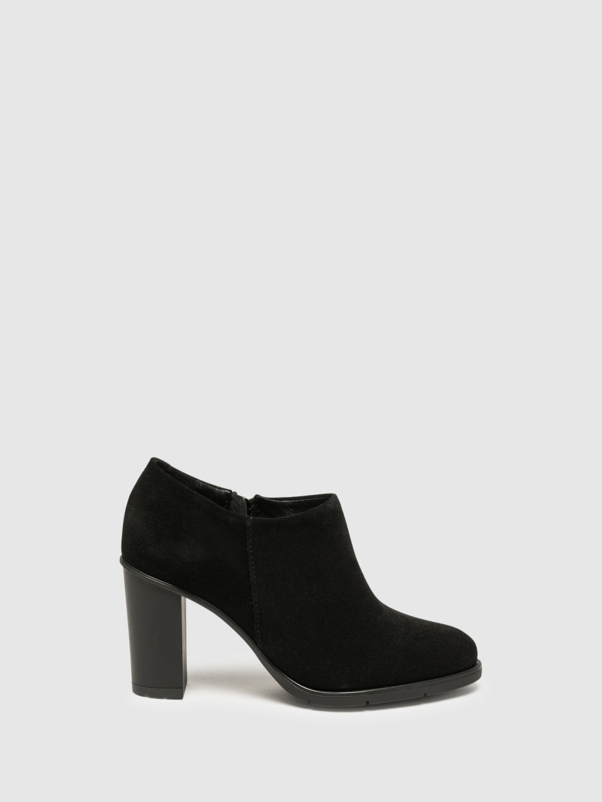 Foreva Black Zip Up Ankle Boots