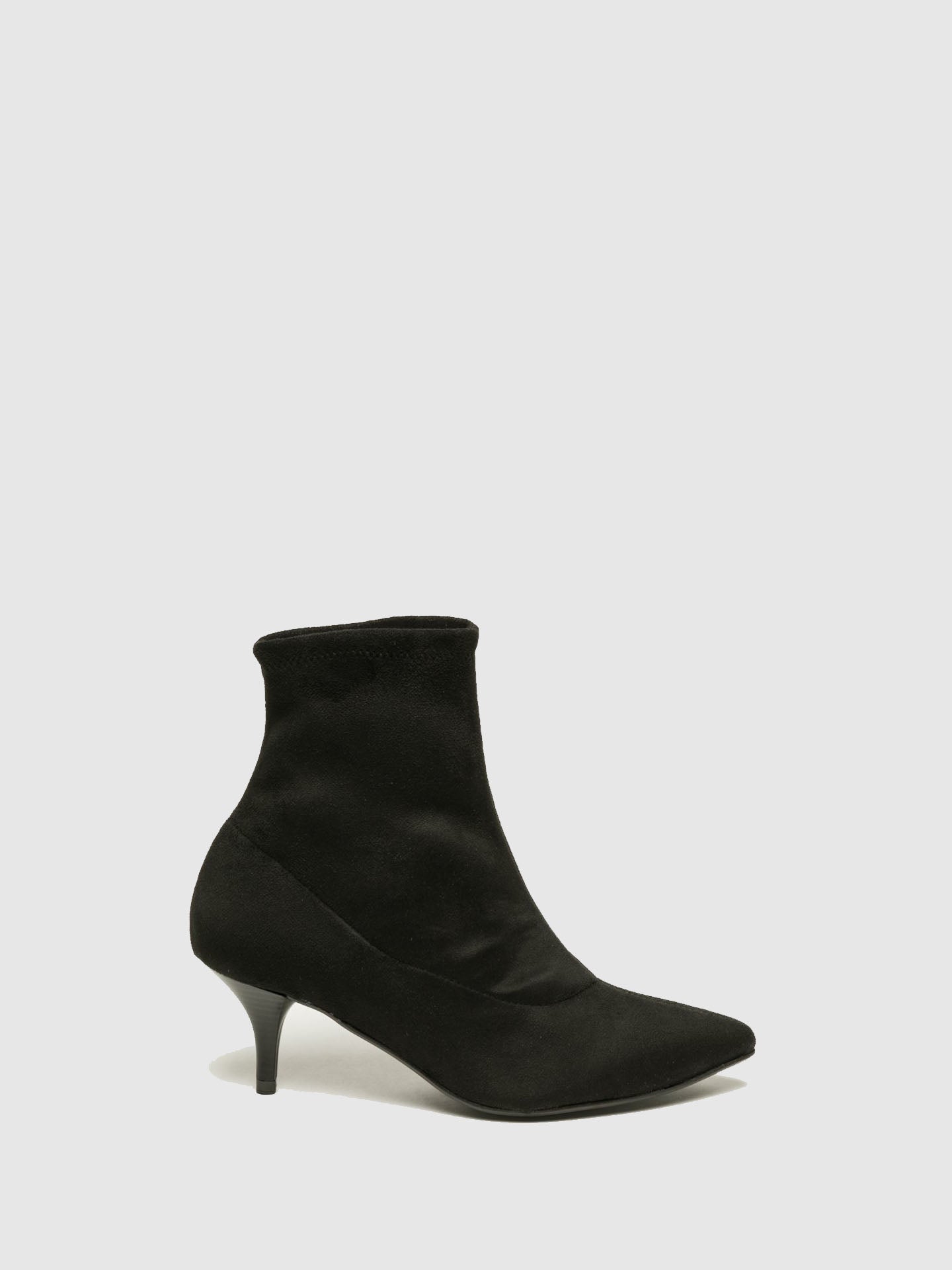 Foreva Black Sock Ankle Boots