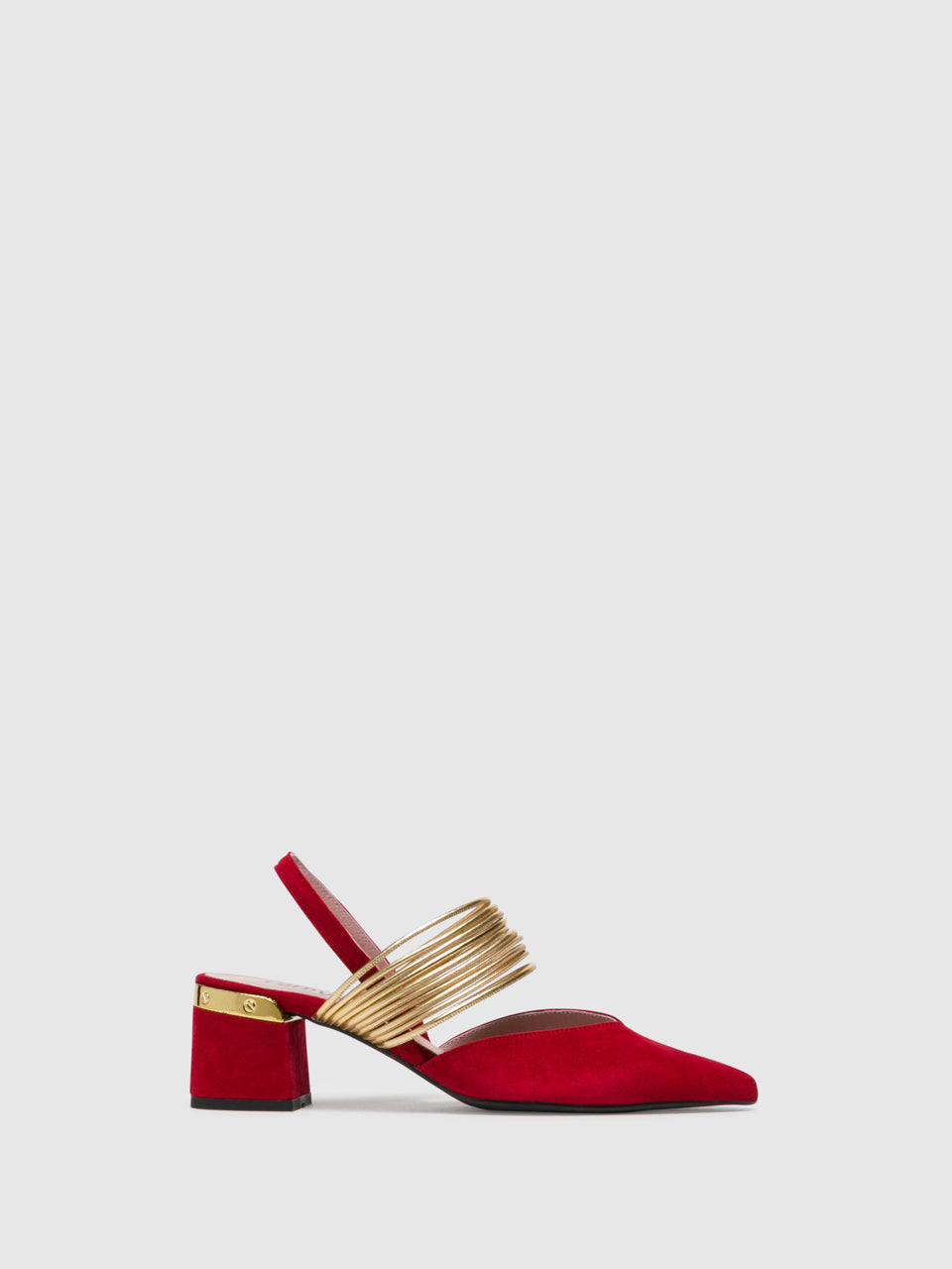 Foreva Red Sling-Back Sandals