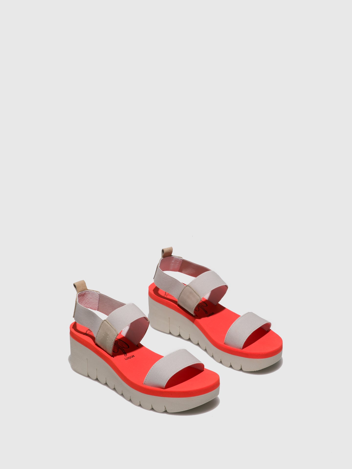 Fly London Sling-Back Sandals YACI594FLY LightGray