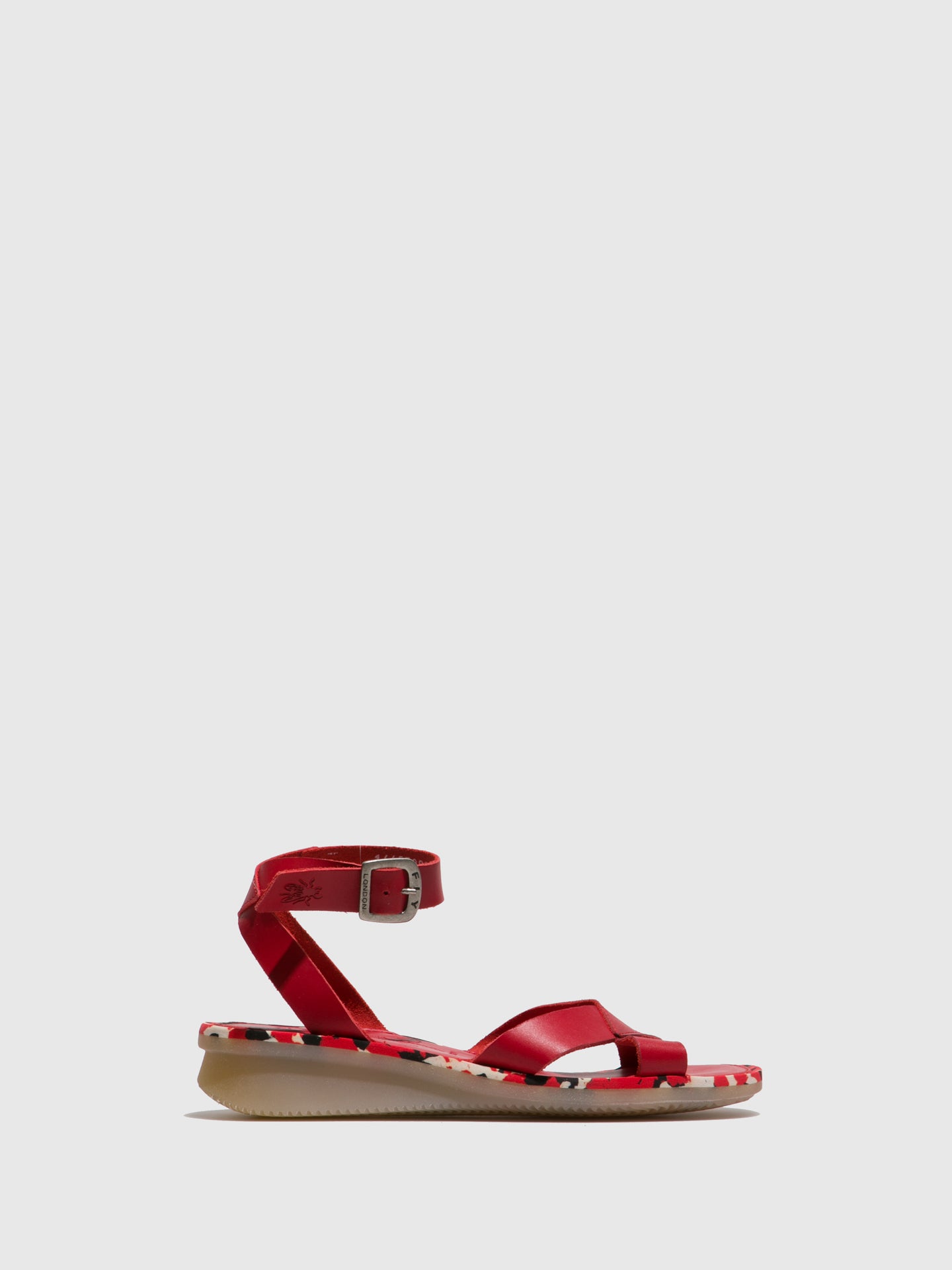 Fly London Ankle Strap Sandals CENI570FLY Firebrick