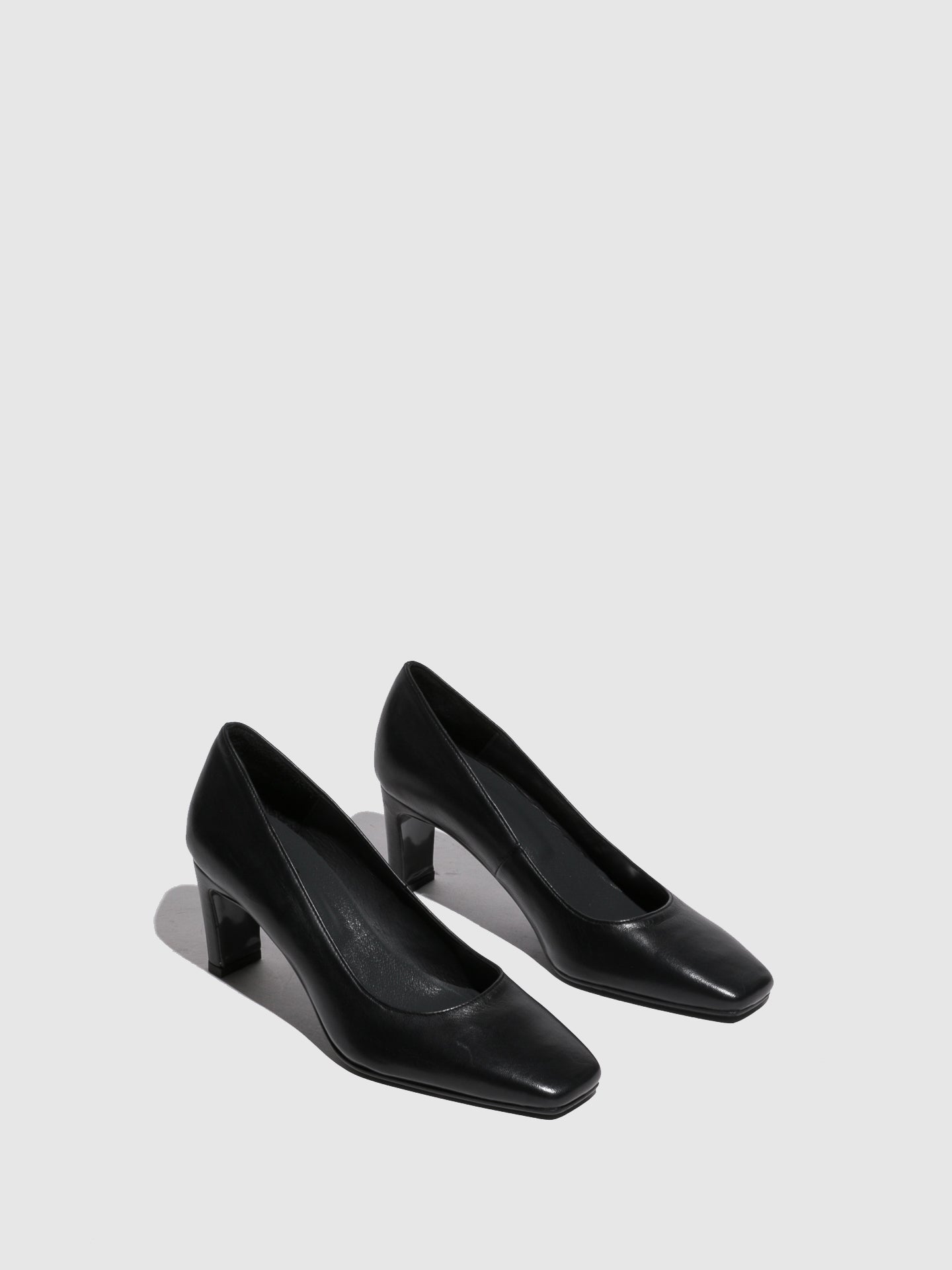 Foreva Black Chunky Heel Shoes