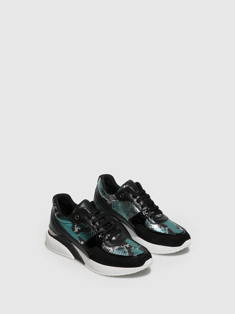 Foreva Black Lace-up Trainers