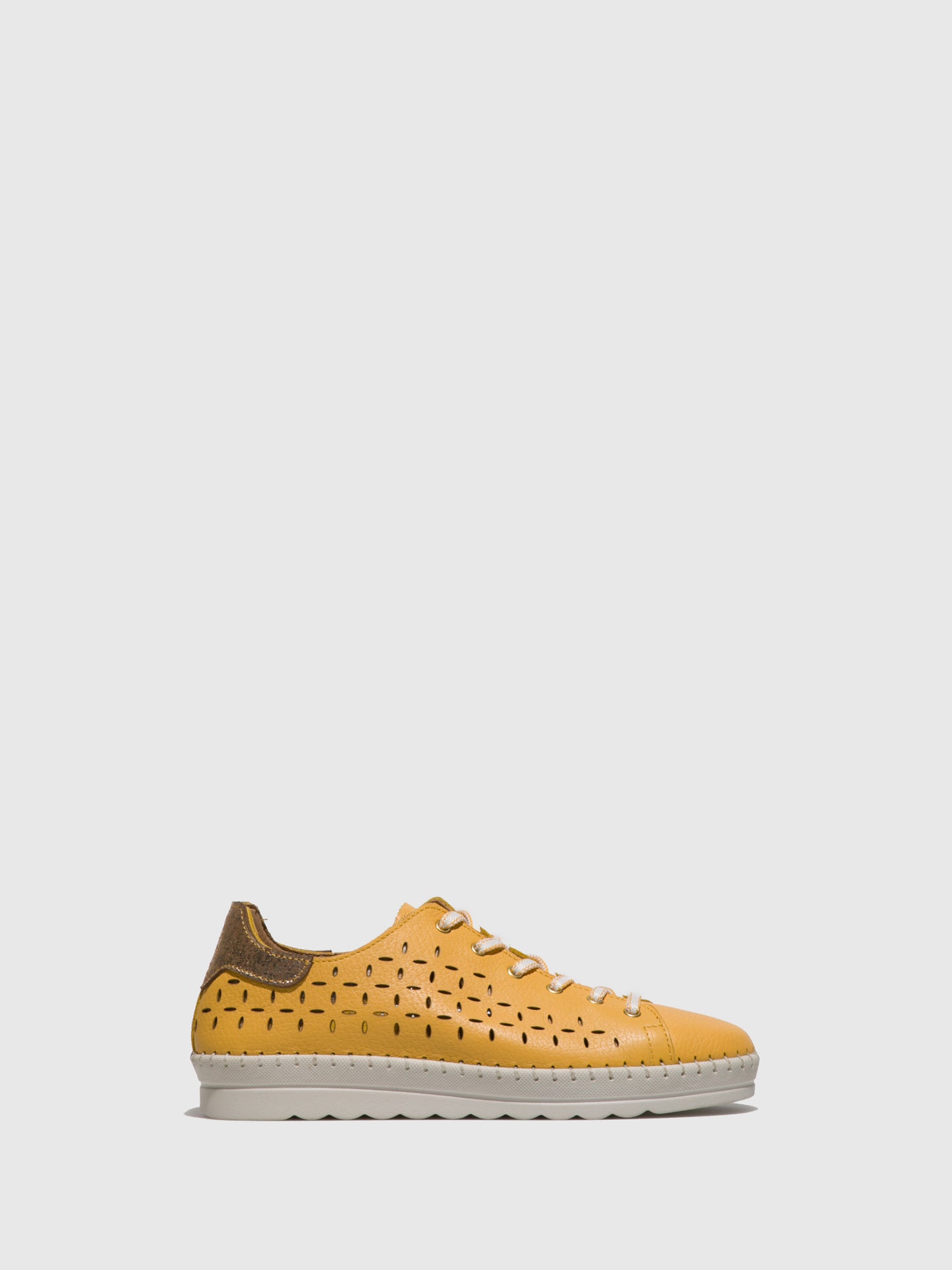 Foreva Yellow Lace-up Shoes