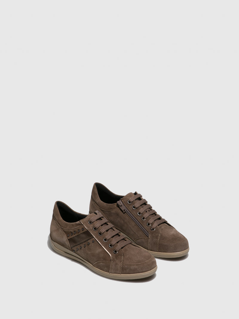 Geox Camel Lace-up Shoes