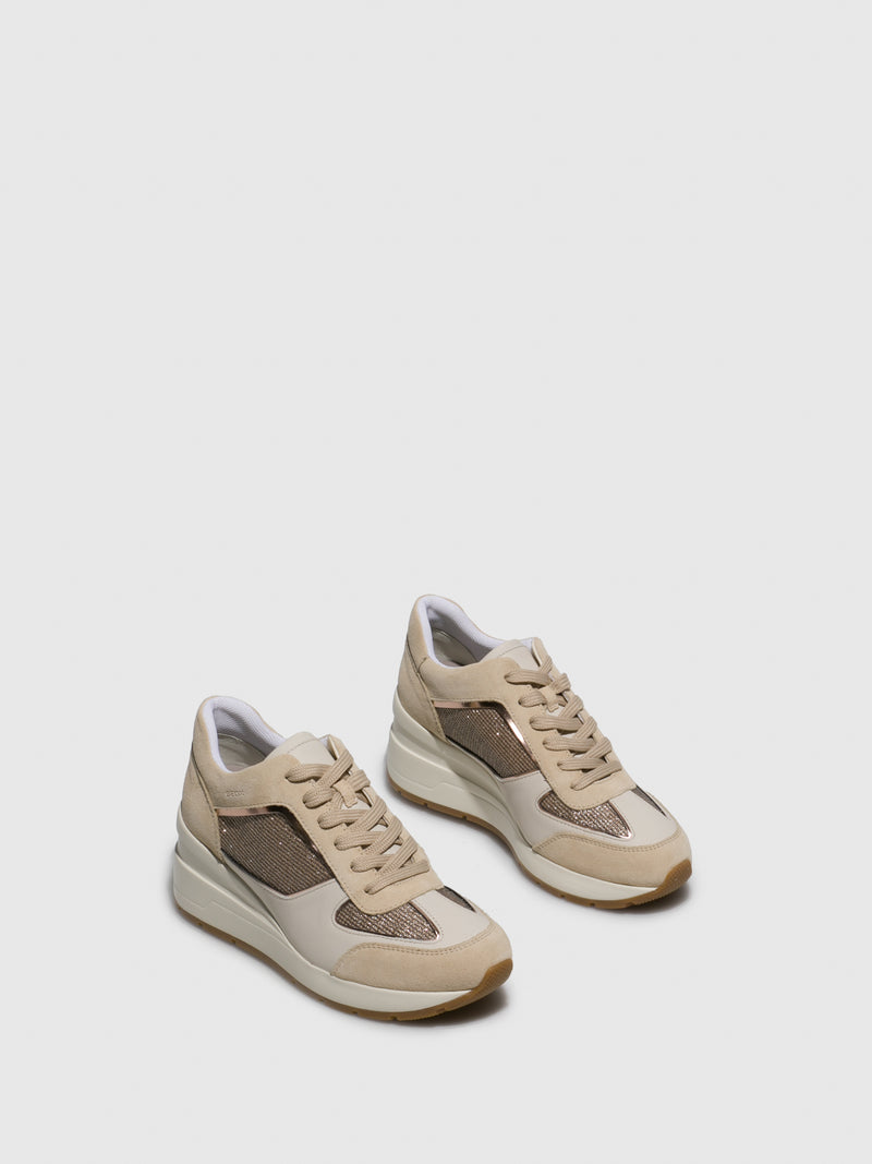 Geox Wheat Wedge Trainers