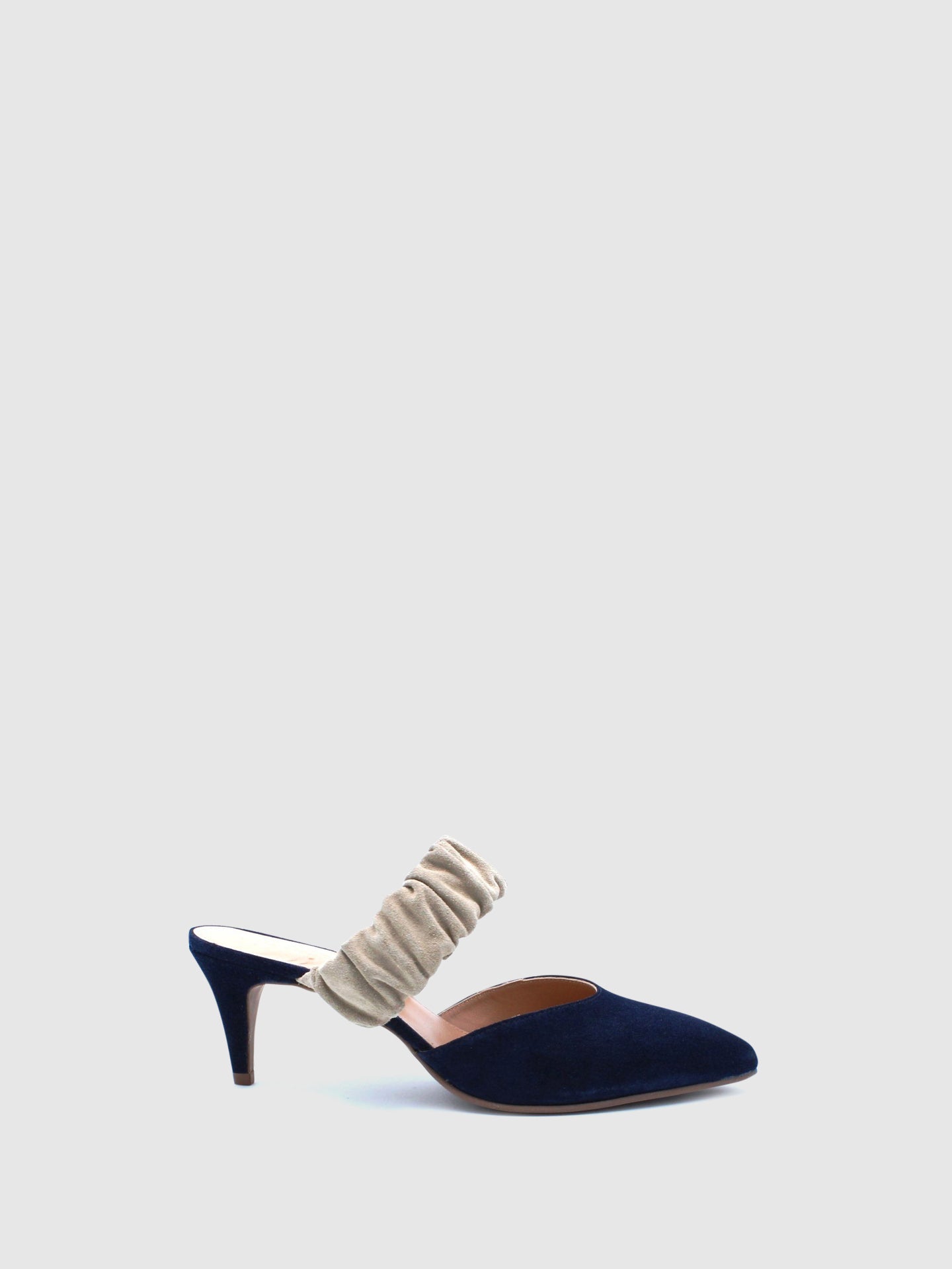 JJ Heitor Elasticated Mules G01L2 Suede Blue