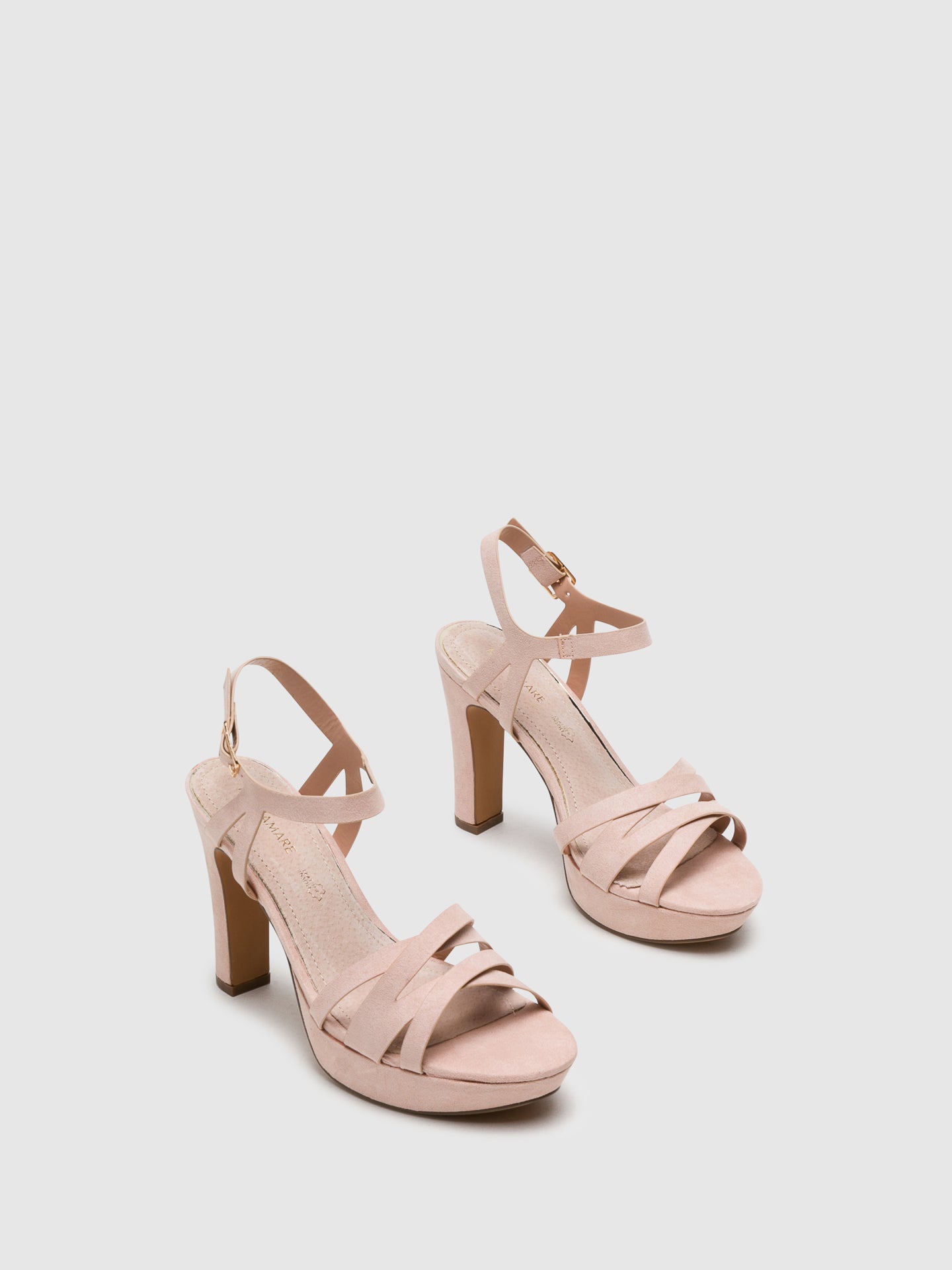 Mariamare Beige Sling-Back Pumps Sandals