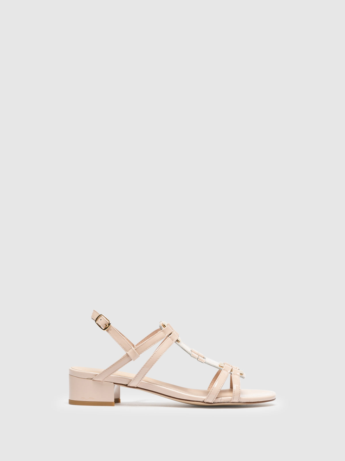 Sofia Costa Pink Sling-Back Sandals