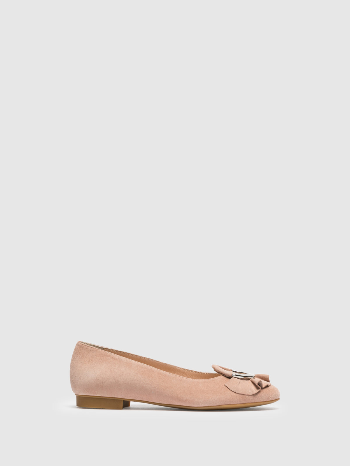 Sofia Costa Beige Round Toe Ballerinas