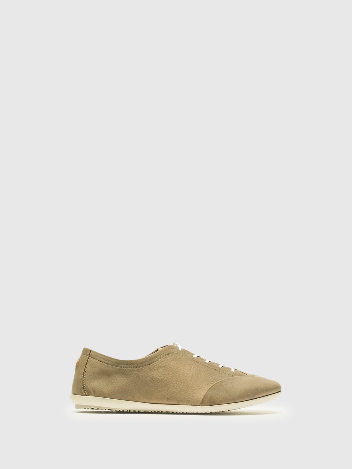 Softinos Tan Lace-up Trainers