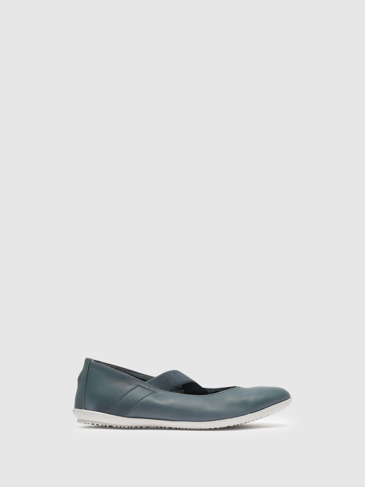 Softinos Navy Elasticated Ballerinas