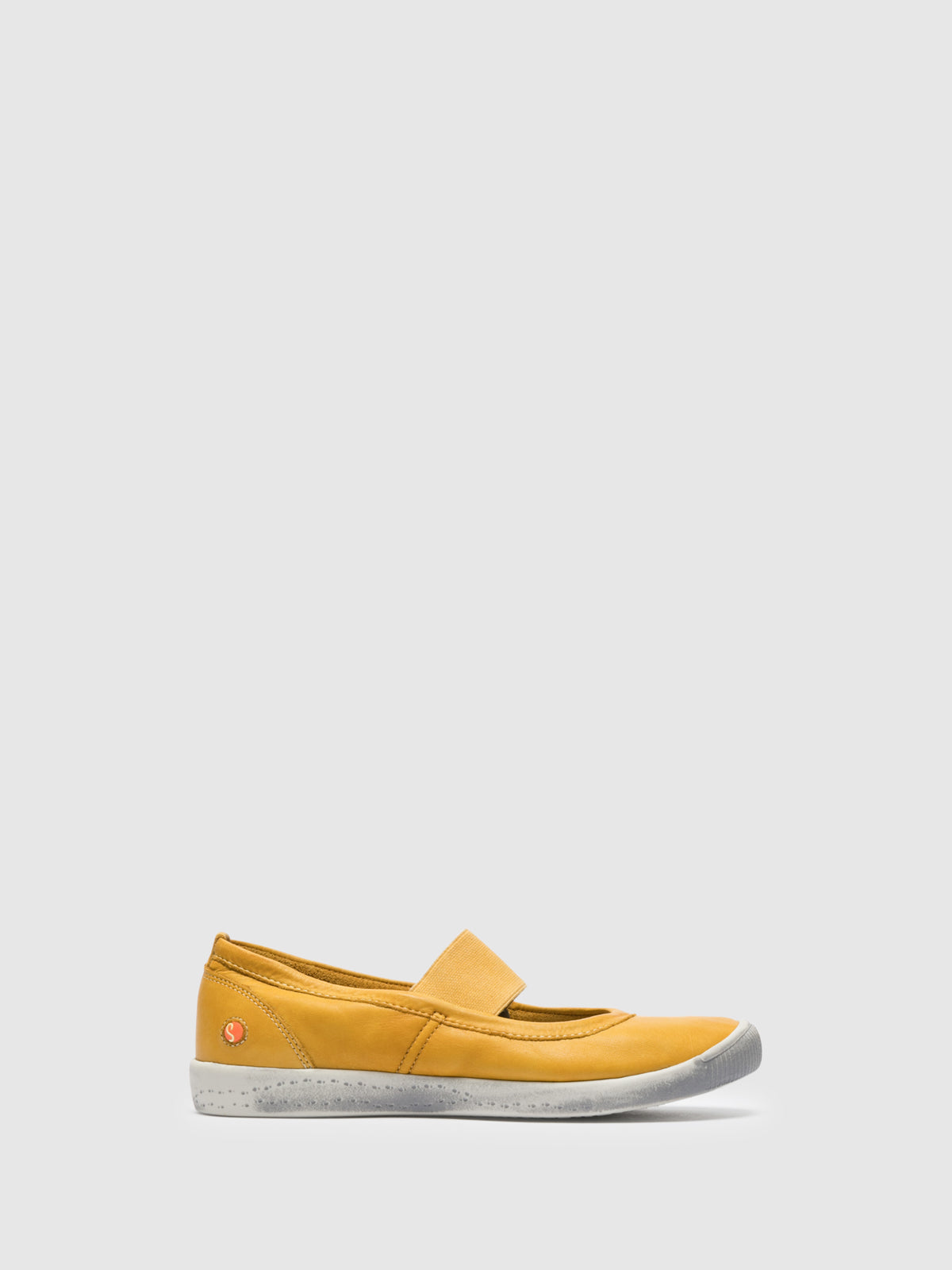 Softinos Yellow Elasticated Ballerinas