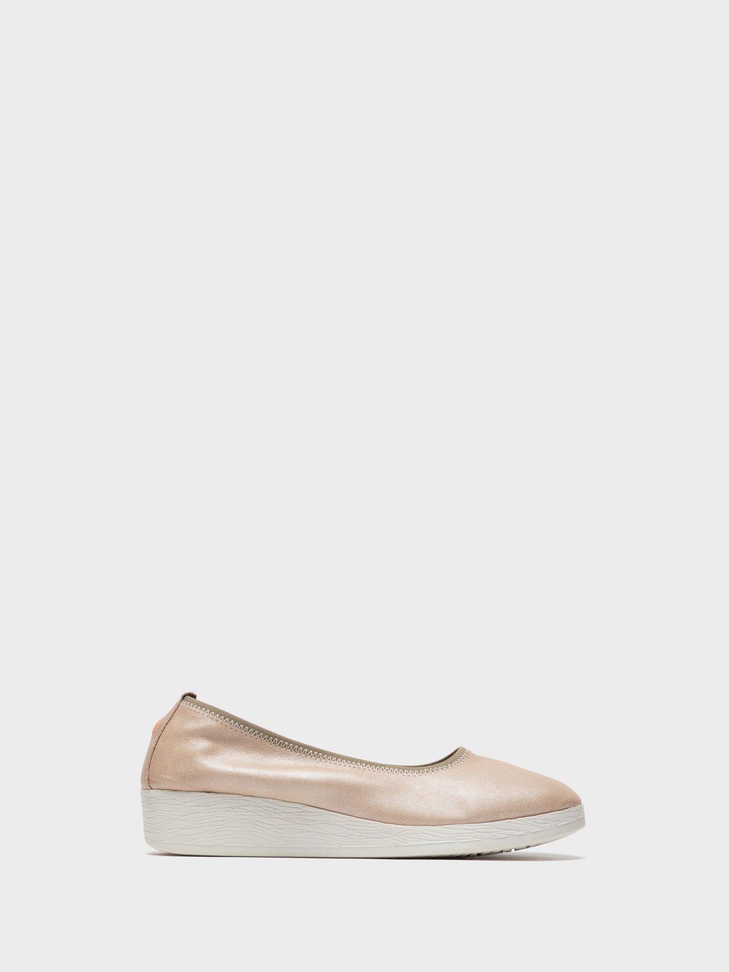 Softinos Beige Elasticated Ballerinas