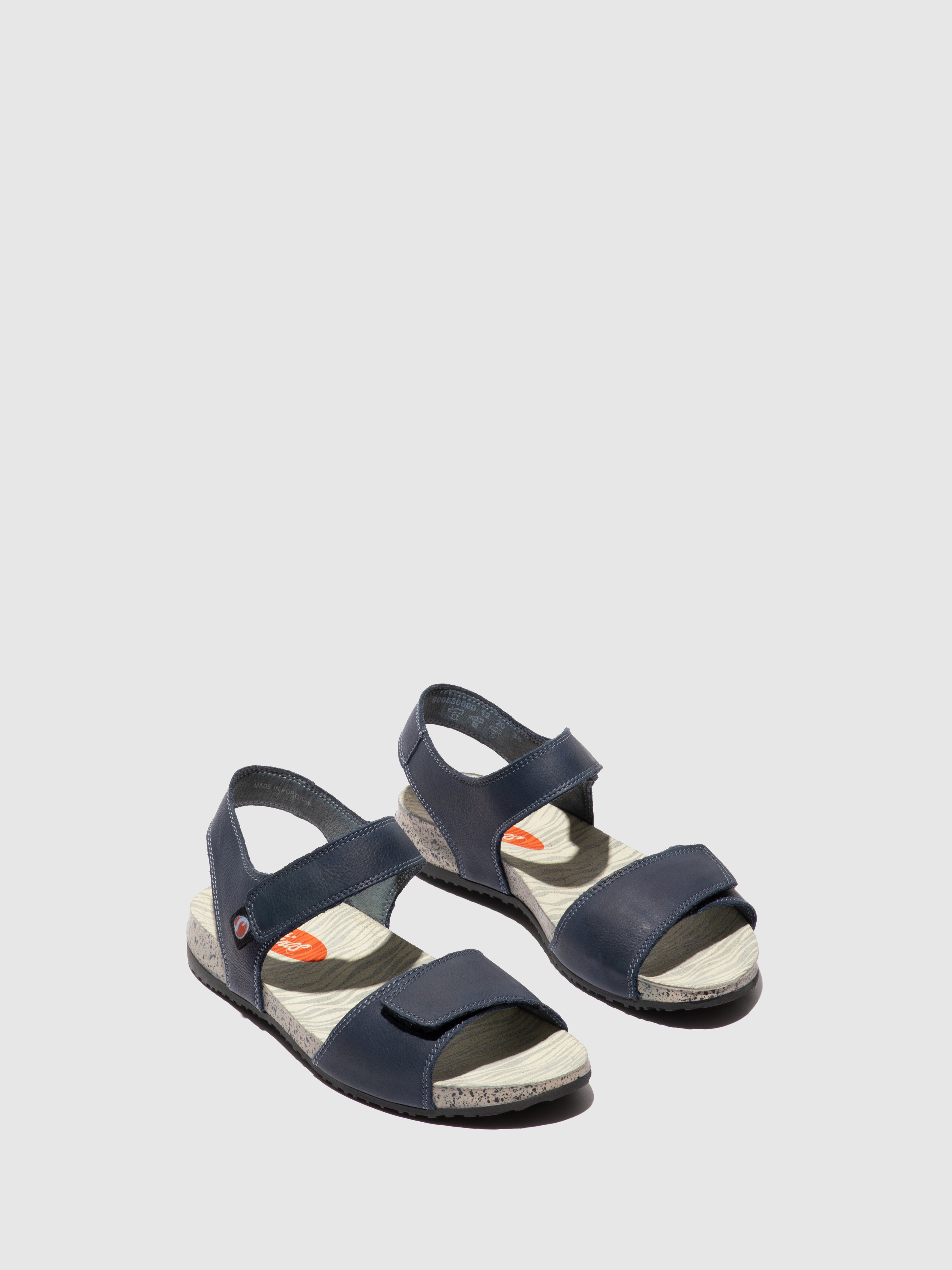 Softinos Velcro Sandals KIVA530SOF Navy