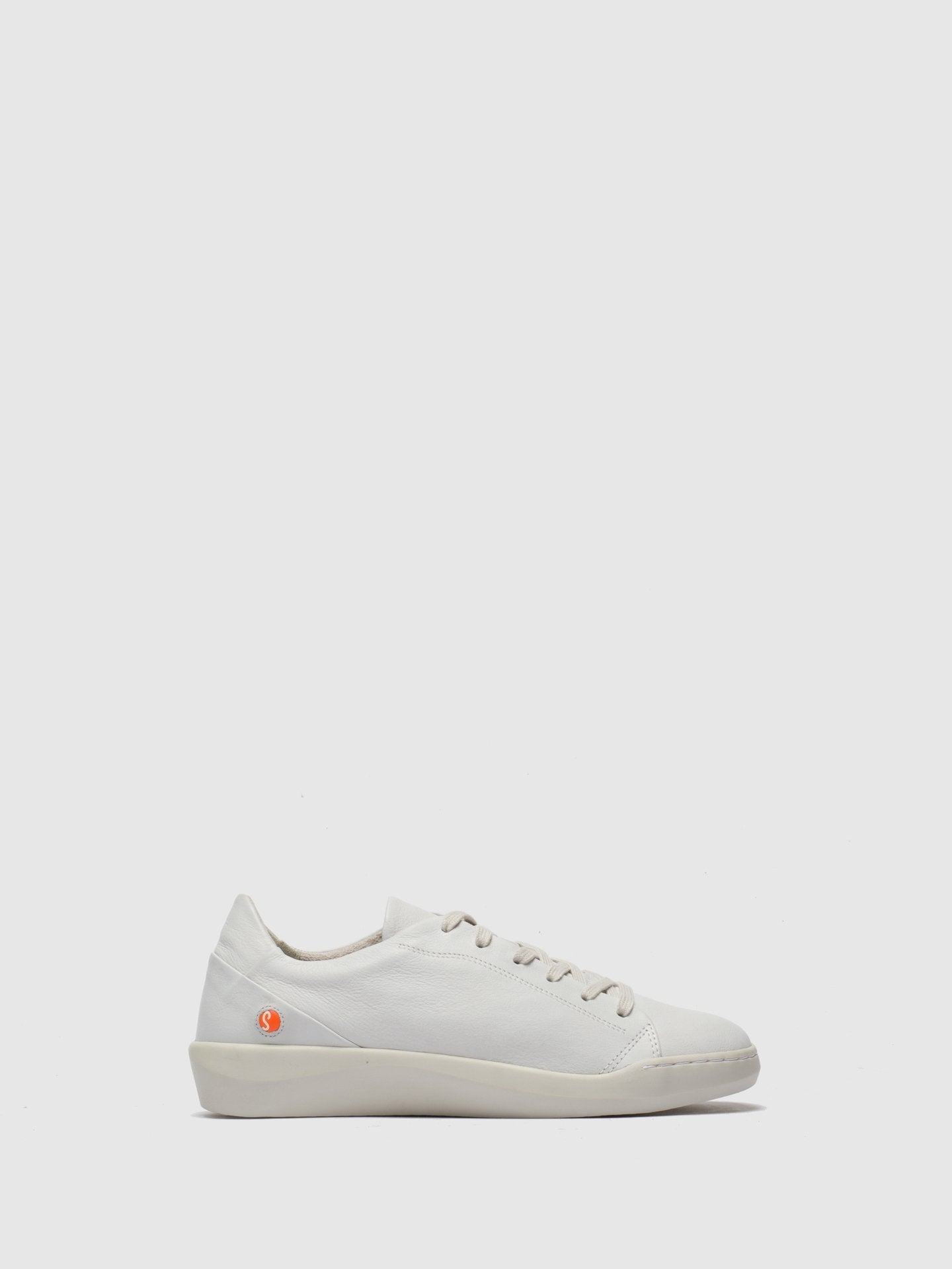 Softinos White Lace-up Trainers