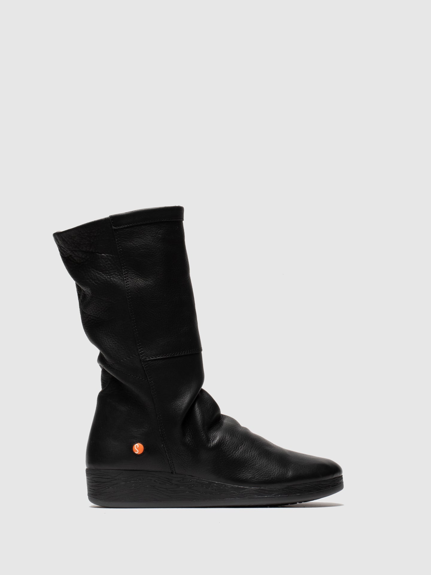 Softinos Black Zip Up Boots