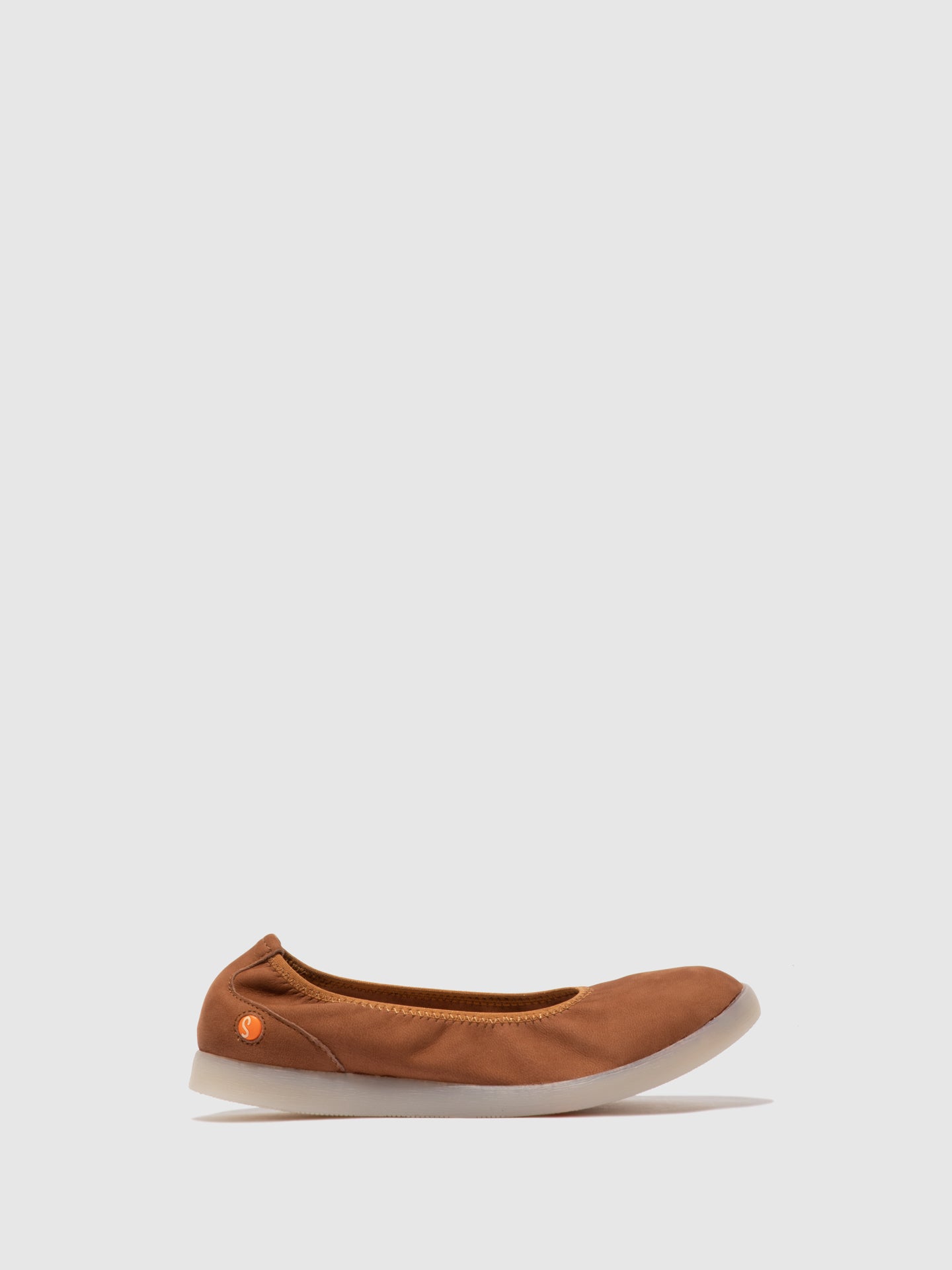 Softinos Elasticated Ballerinas LETI646SOF CUPIDO TAN