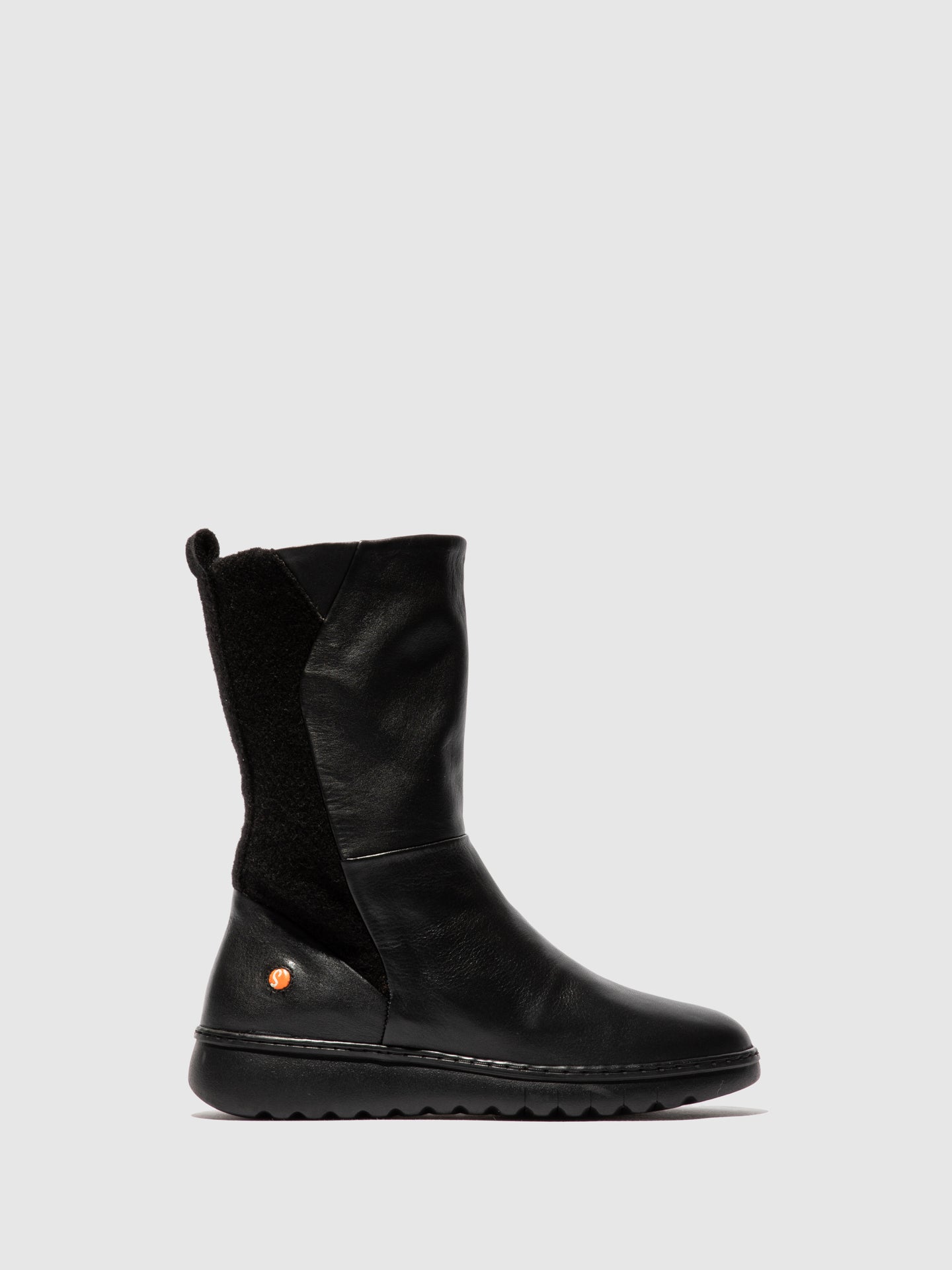 Softinos Zip Up Boots EZRA BLACK/BLACK