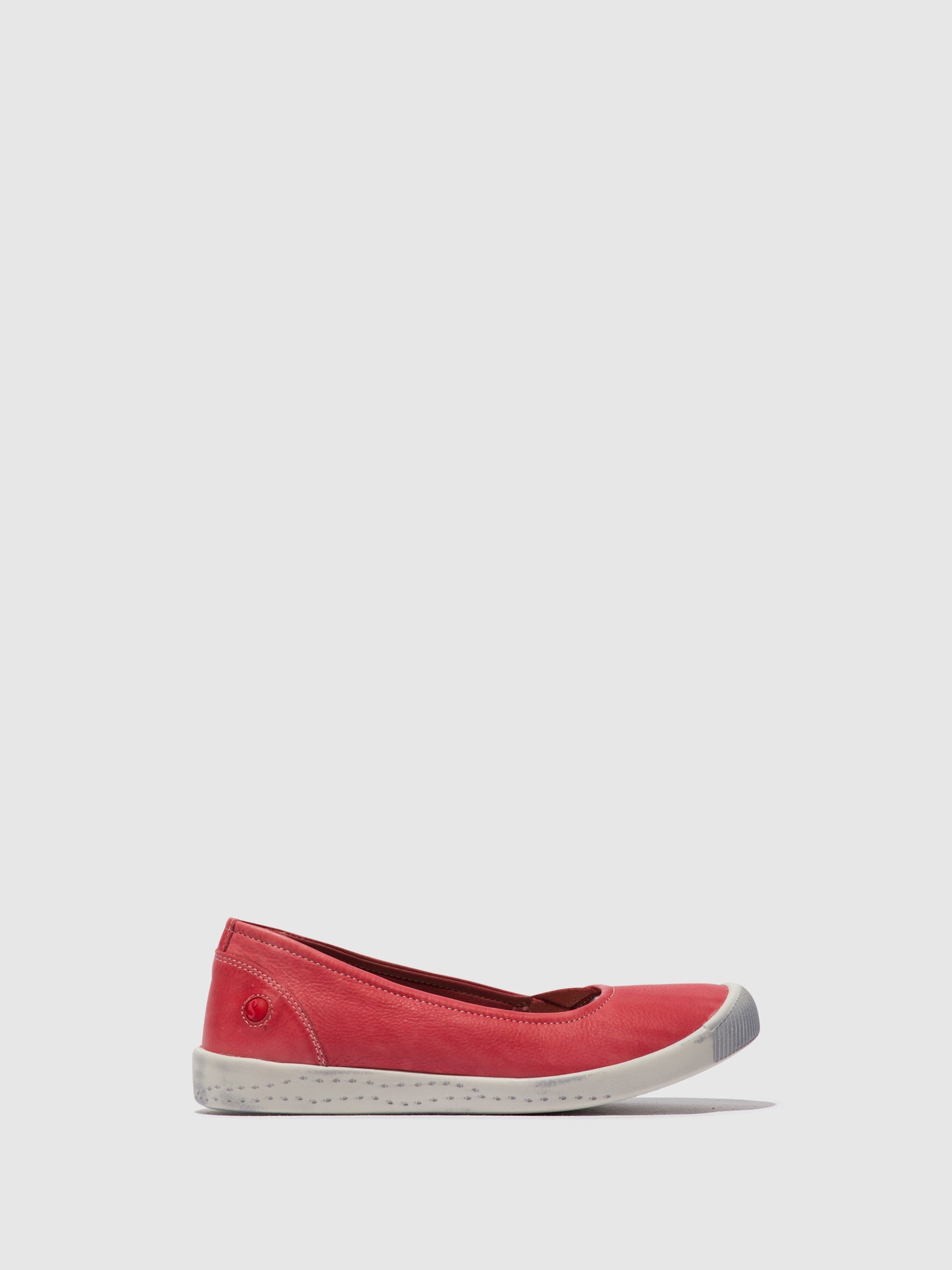 Softinos Elasticated Ballerinas ILSA676SOF RED