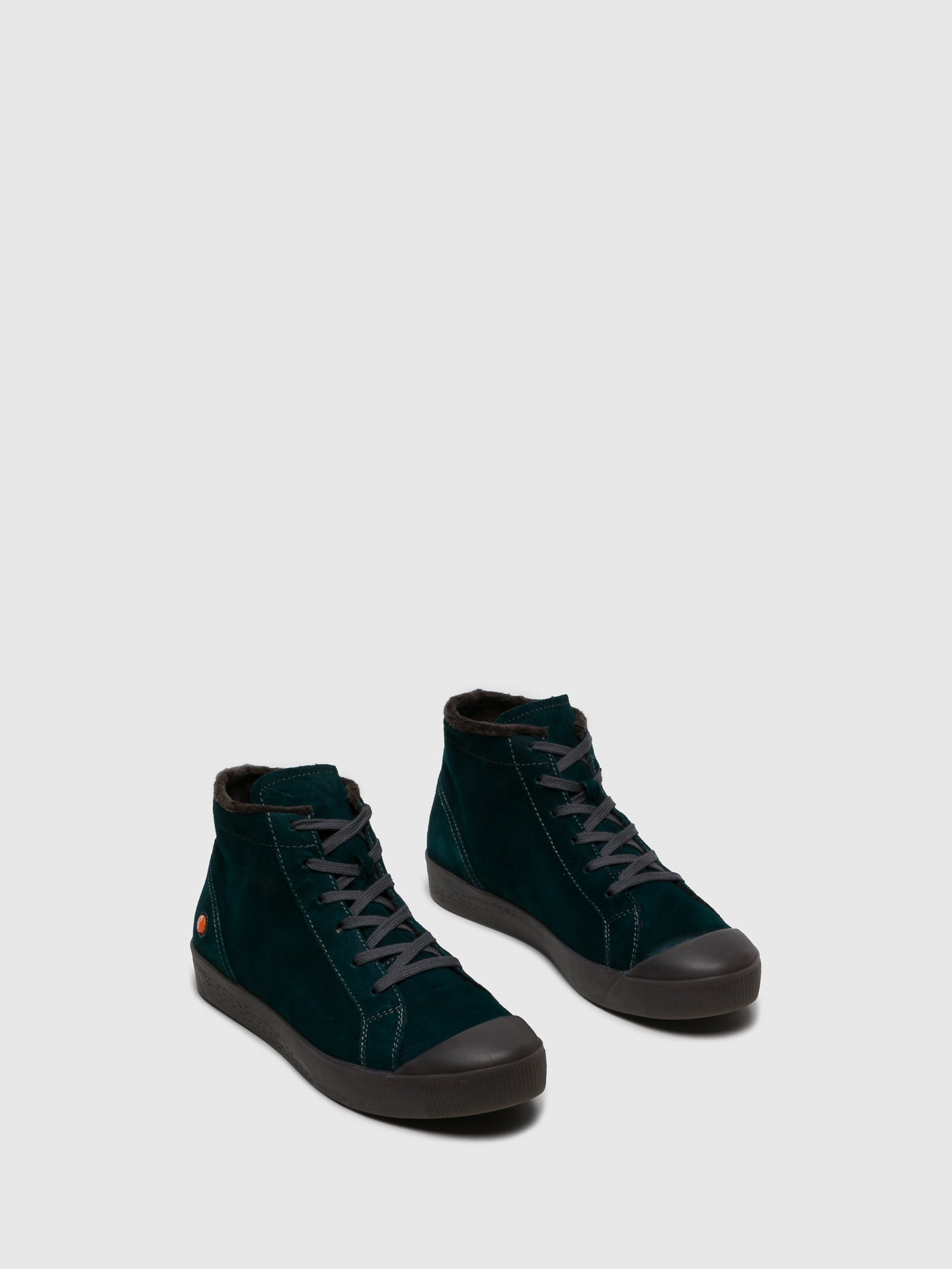 Softinos DarkGreen Hi-Top Trainers