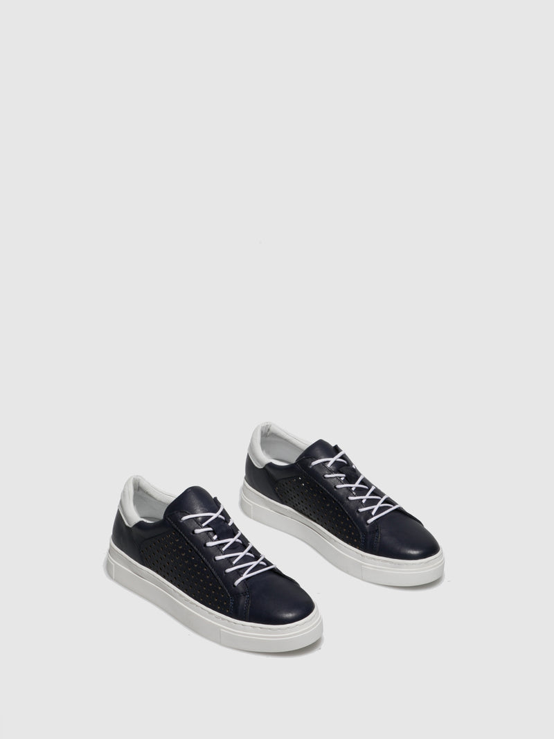 Top3 Navy Lace-up Trainers